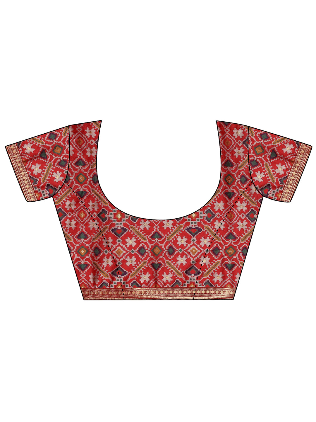  Green Woven Design Silk Blend Saree With Unstitched Blouse Piece 