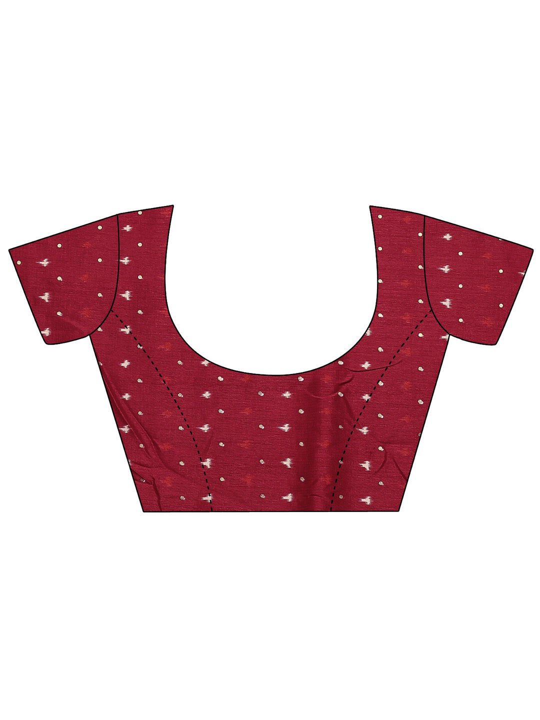  Black Printed Silk Blend Saree With Unstitched Blouse Piece 