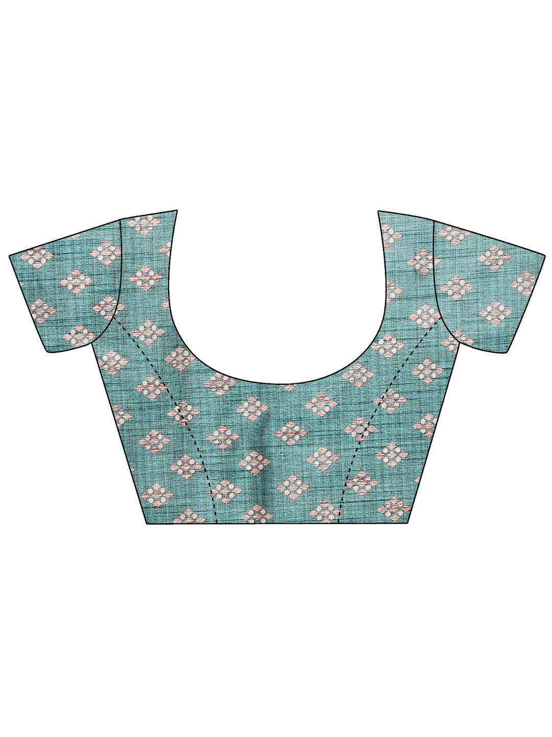  Pink Printed Silk Blend Sarees With Unstitched Blouse Piece 