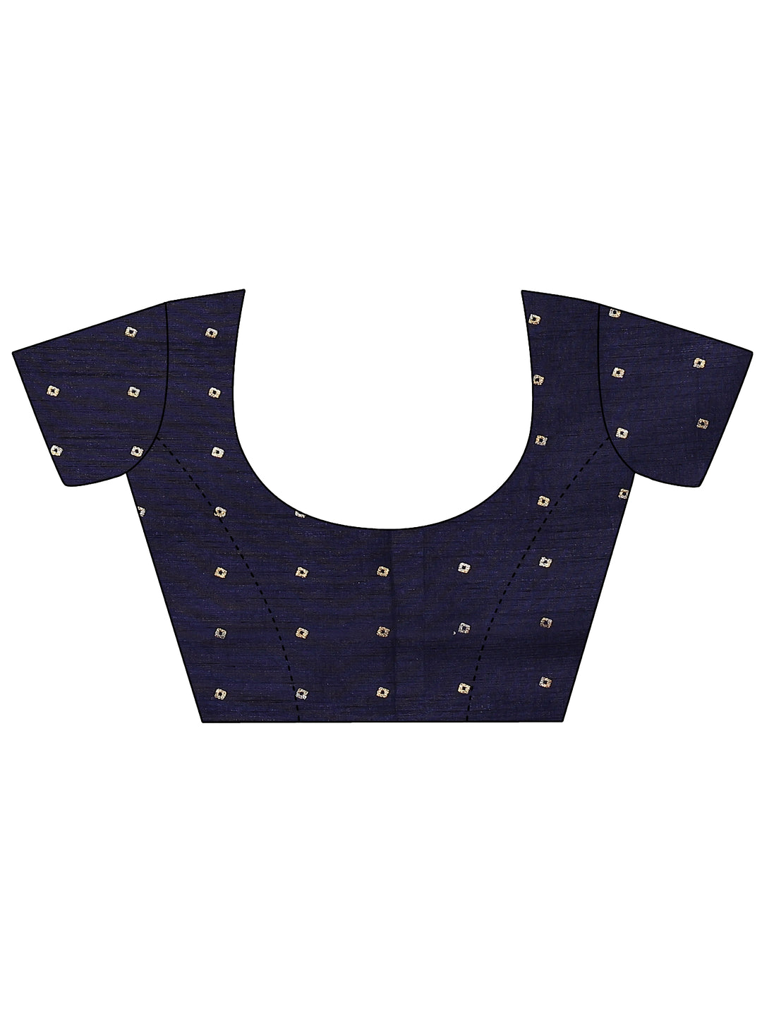  Navy Blue Bandhani Printed Sarees With Unstitched Blouse Piece 