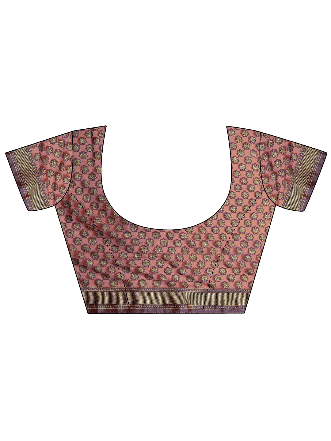  Maroon Printed Georgette Saree With Unstitched Blouse Piece 