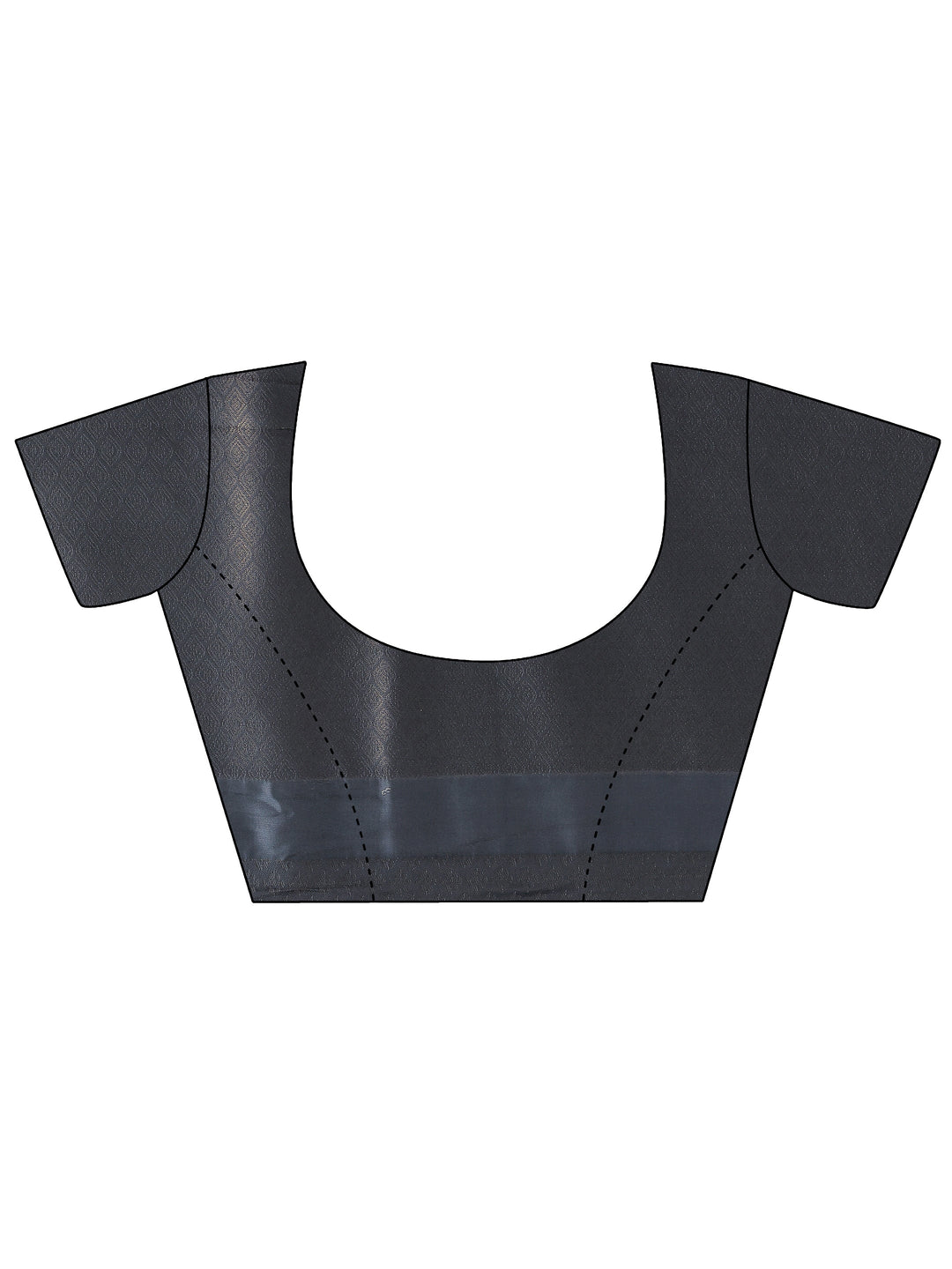  Grey Woven Design Silk Blend Saree With Unstitched Blouse Piece 