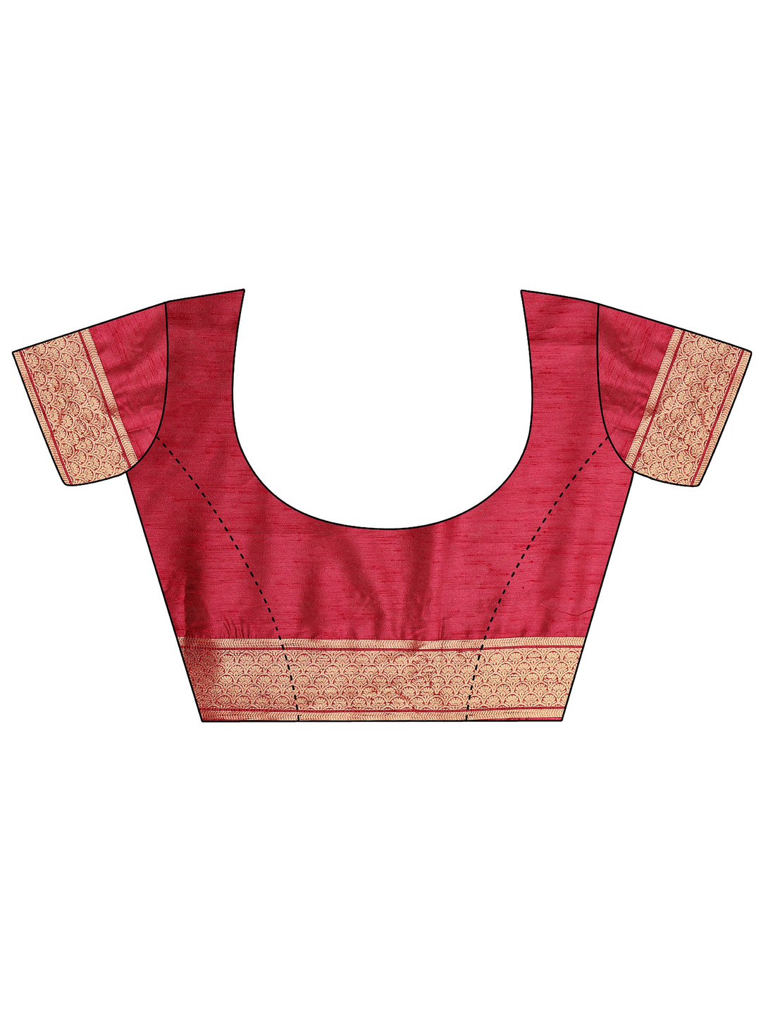  Blue Woven Design Silk Blend Saree With Unstitched Blouse Piece 