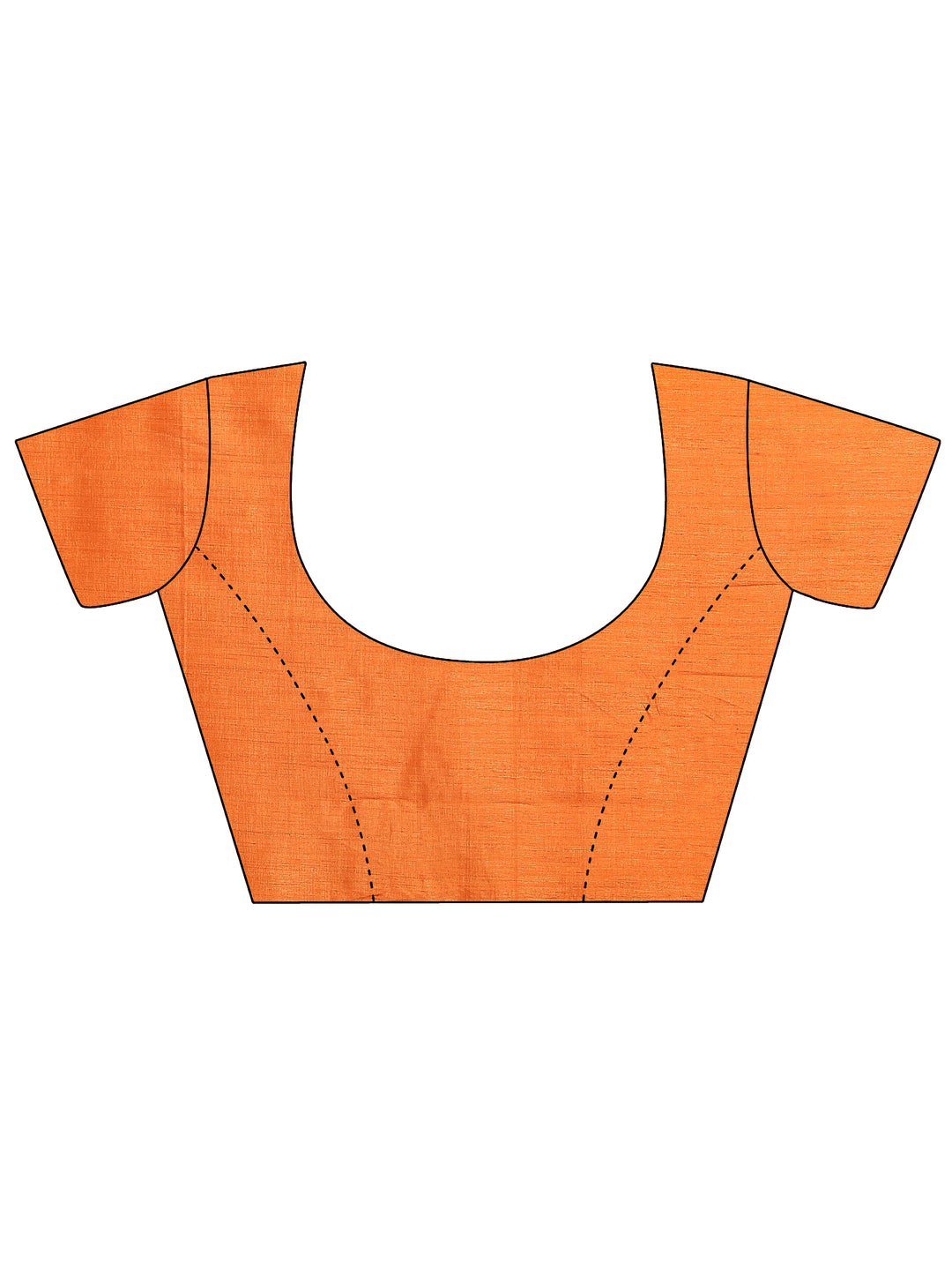  Orange Leheriya Printed Silk Blend Saree With Unstitched Blouse Piece 