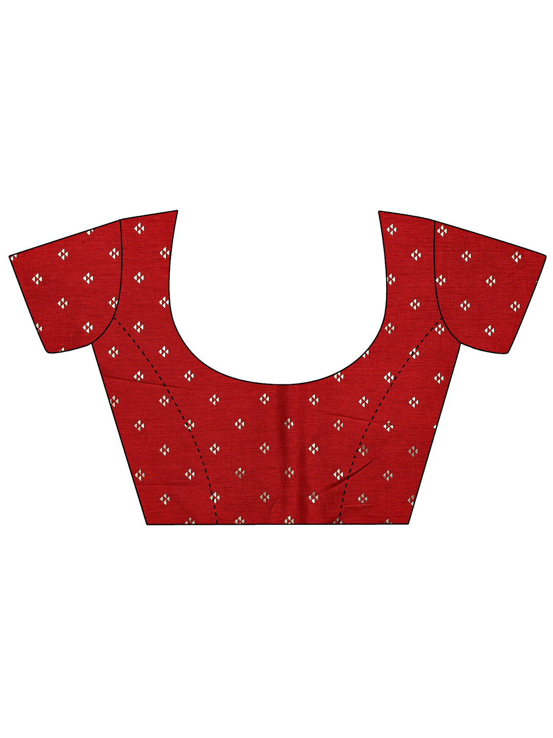  Green Solid Silk Blend Saree With Unstitched Blouse Piece 