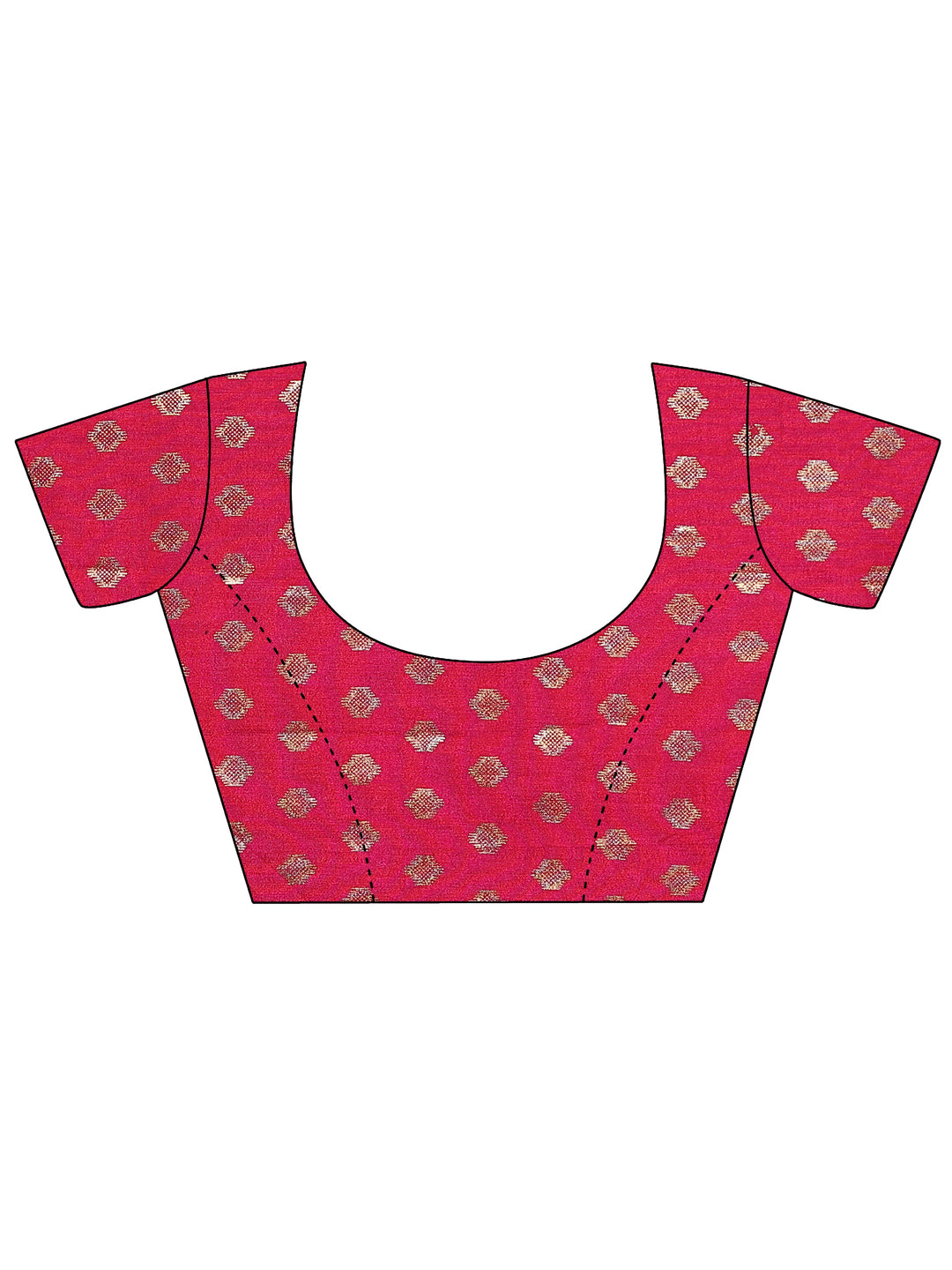  Purple Woven Design Silk Blend Saree With Unstitched Blouse Piece 