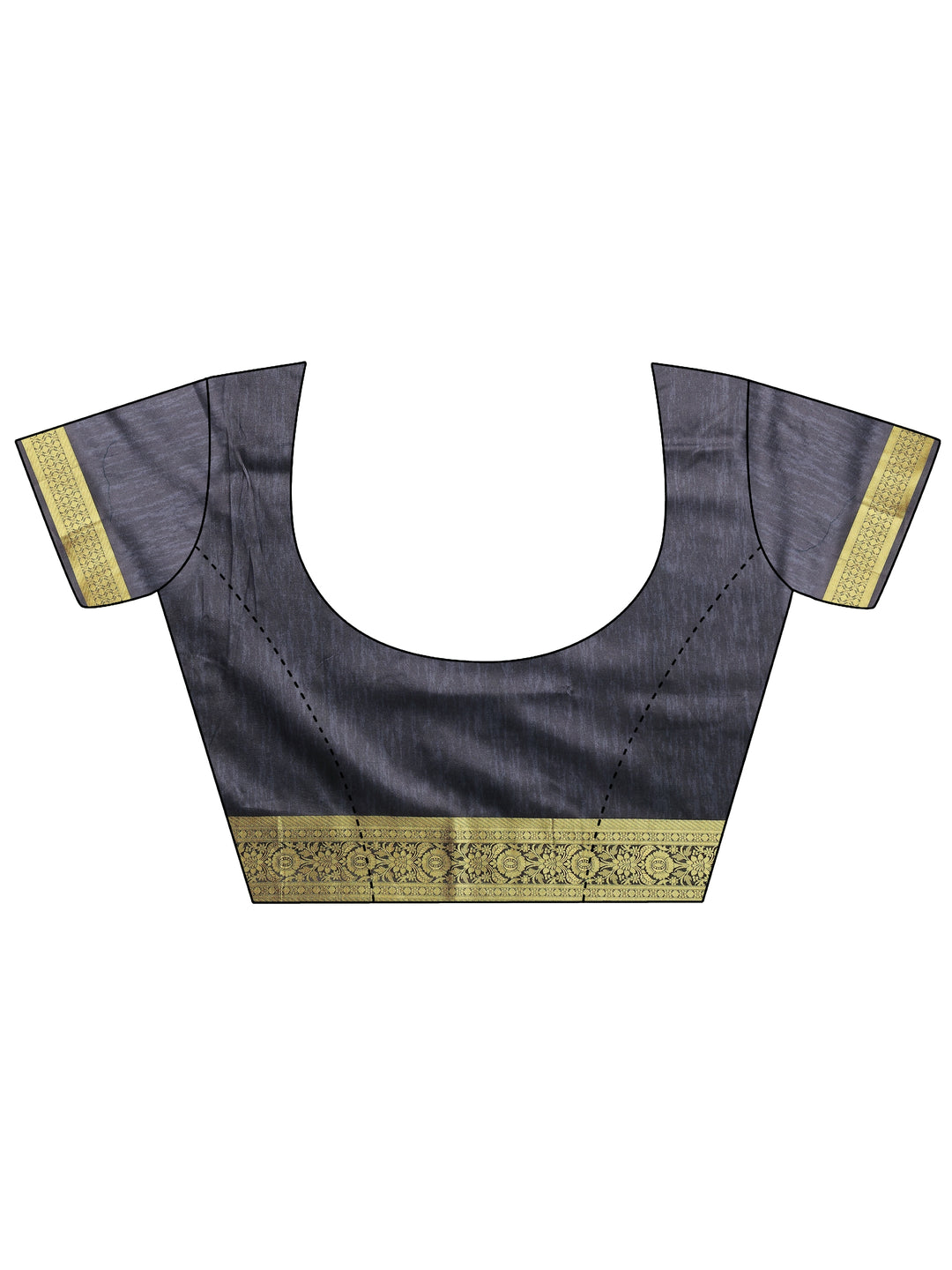  Green Printed Silk Blend Saree With Unstitched Blouse Piece 