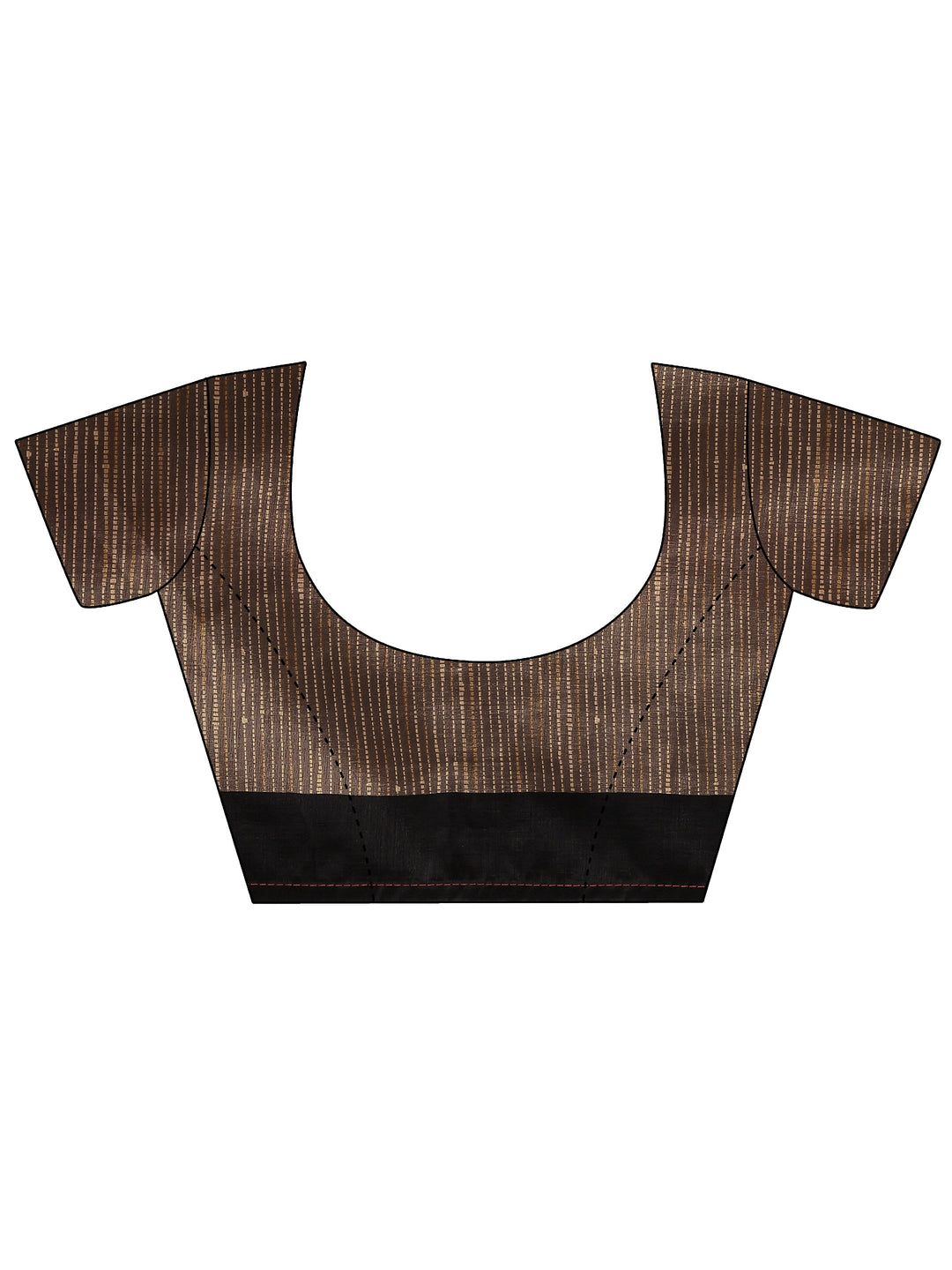  Beige Solid Silk Blend Saree With Unstitched Blouse Piece 