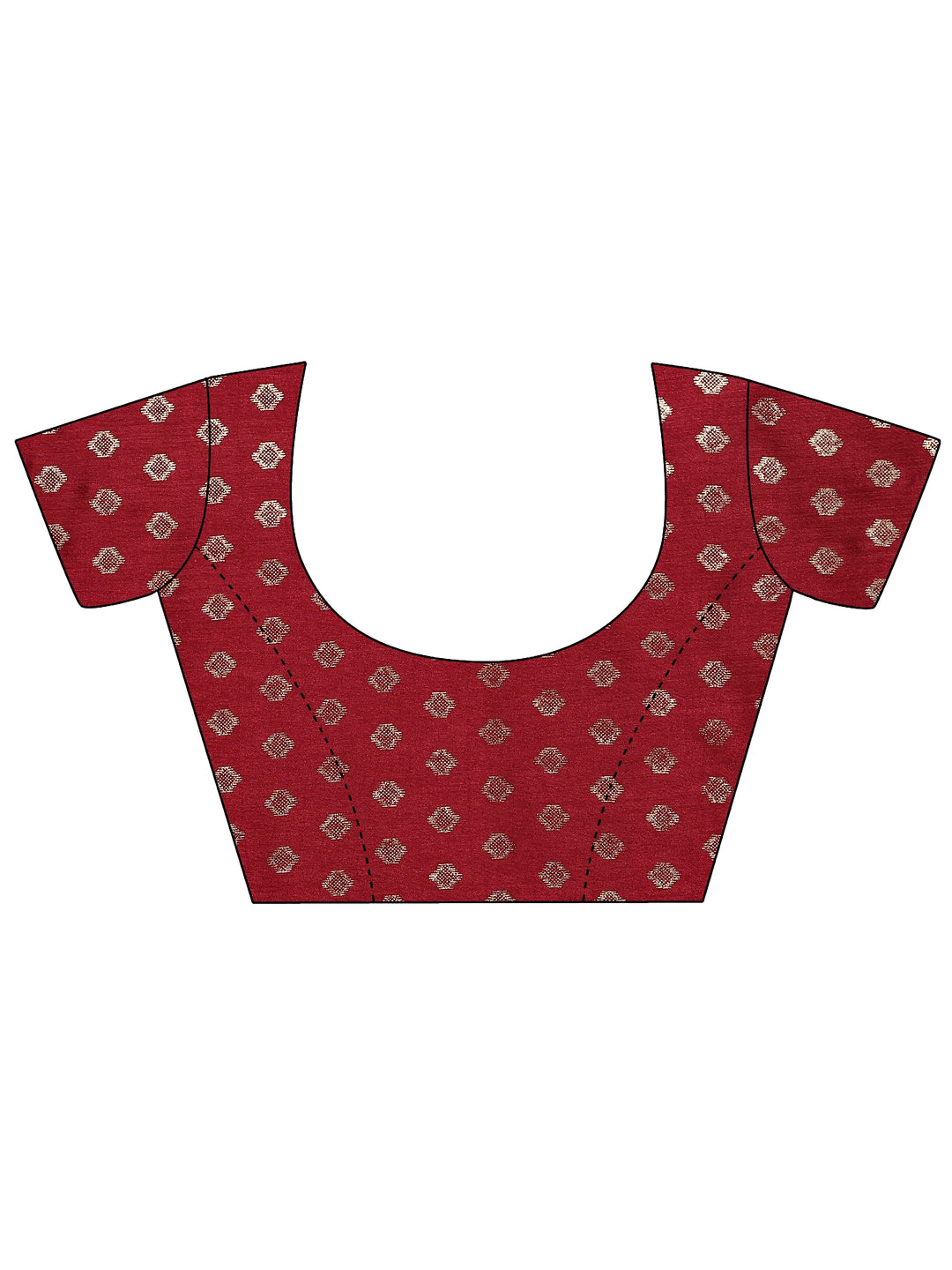  Blue Printed Silk Blend Sarees With Unstitched Blouse Piece 