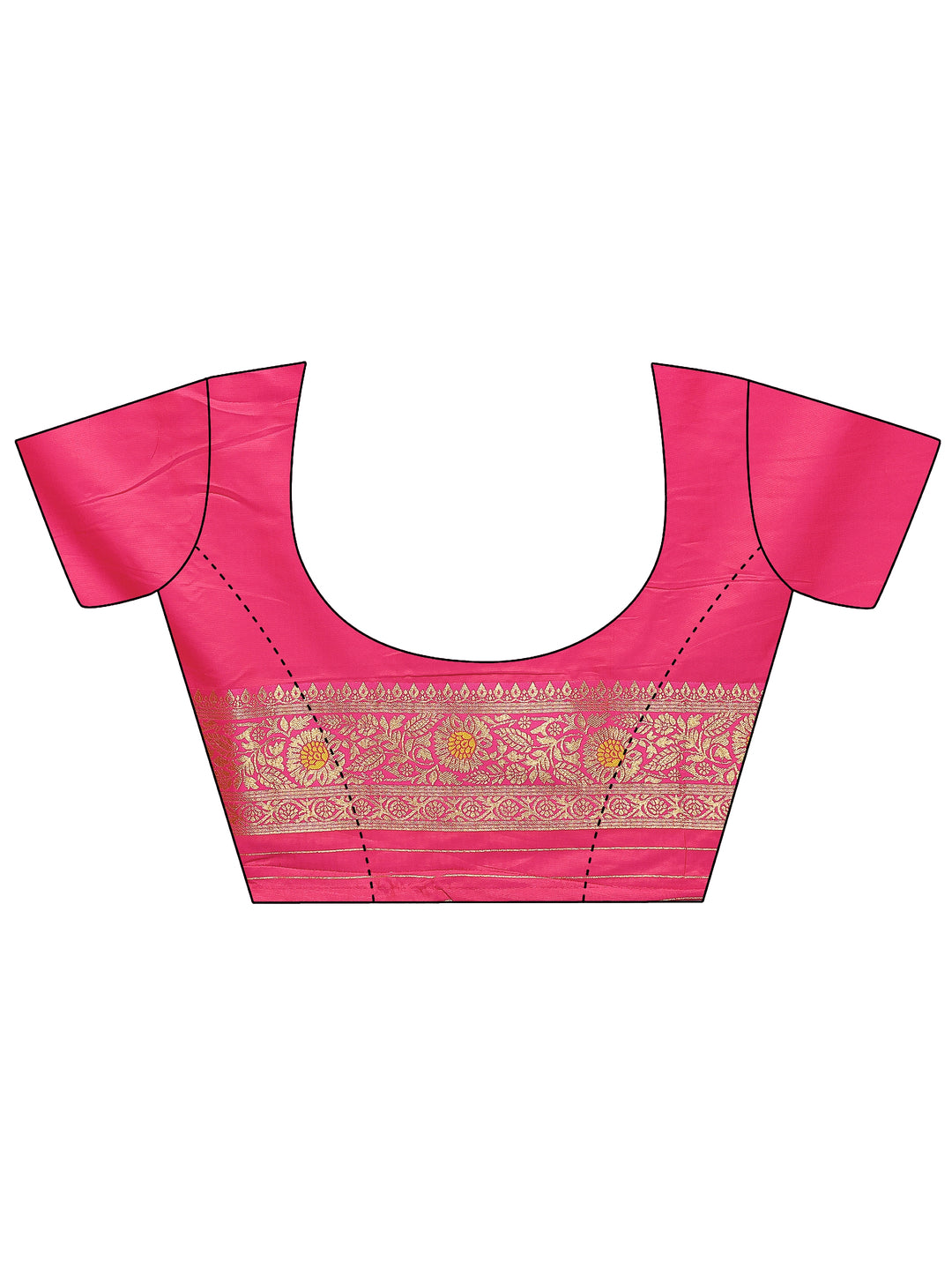  Mustard Woven Design Silk Blend Sarees With Unstitched Blouse Piece 