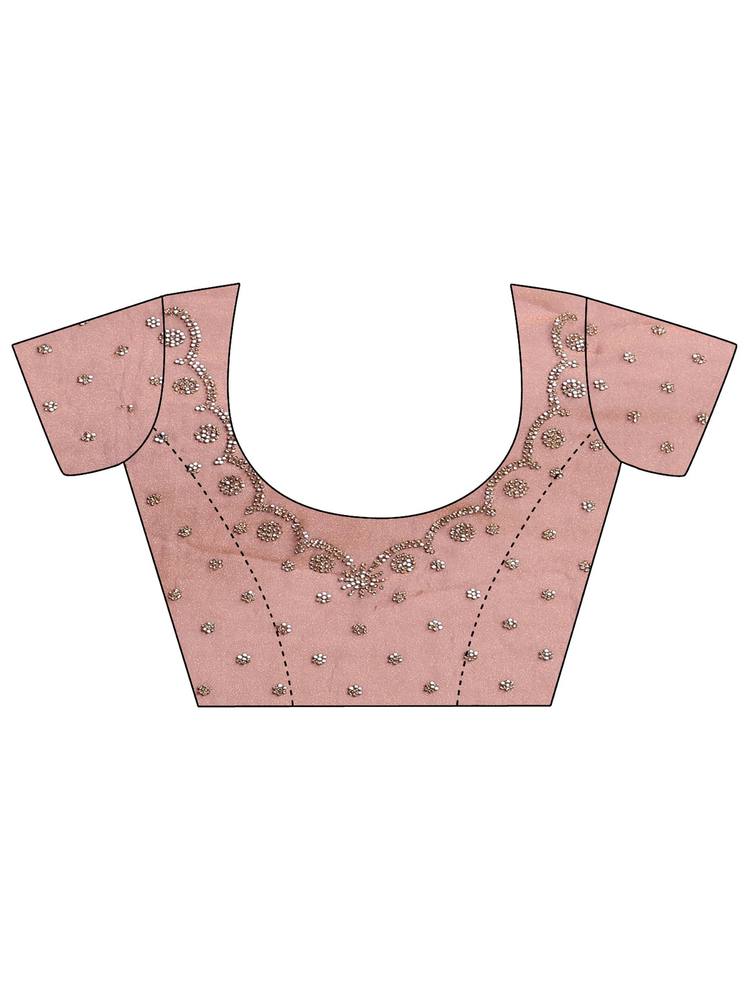  Purple Solid Silk Blend Saree With Unstitched Blouse Piece 