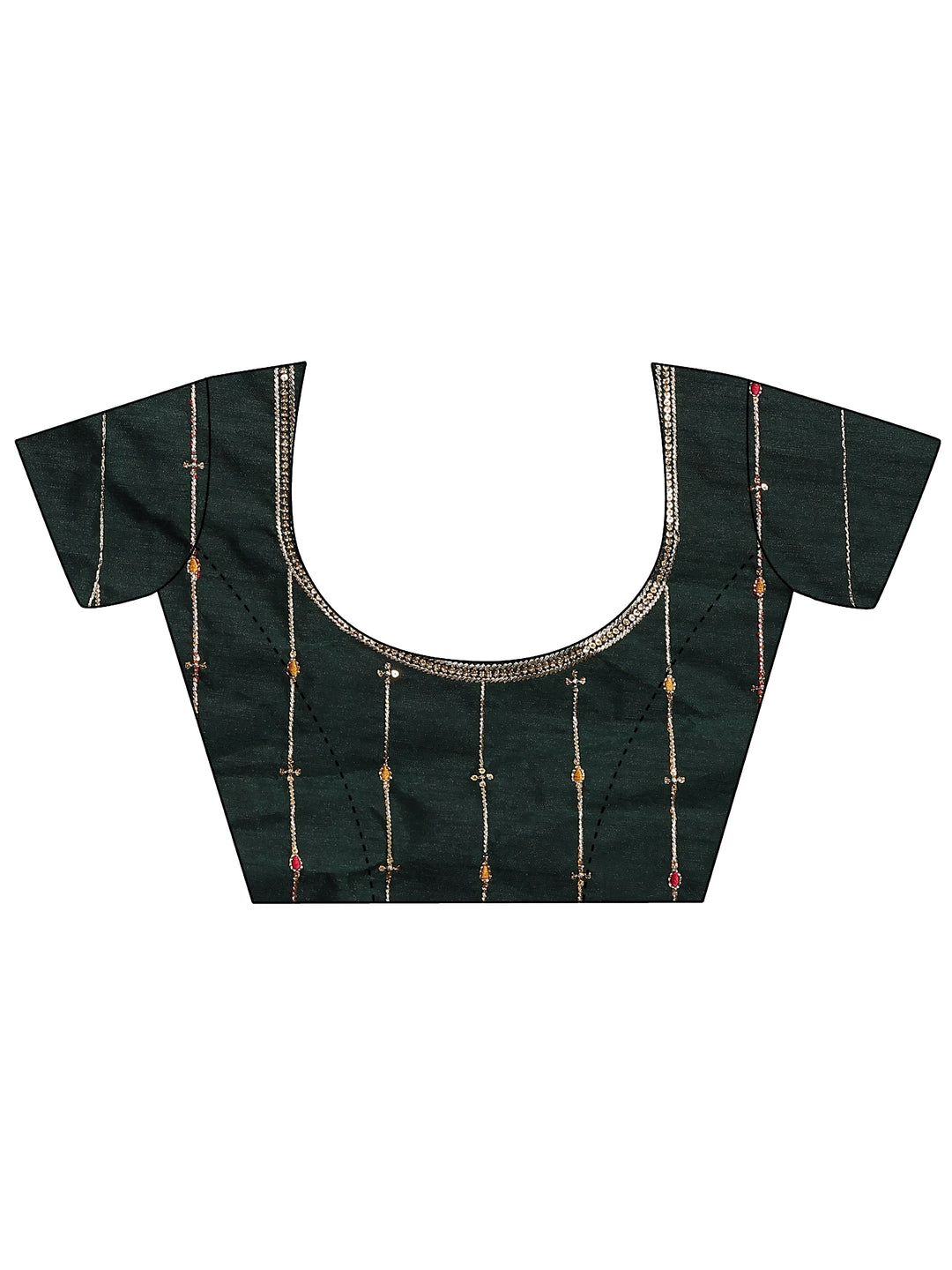  Rust Solid Silk Blend Saree With Unstitched Blouse Piece 