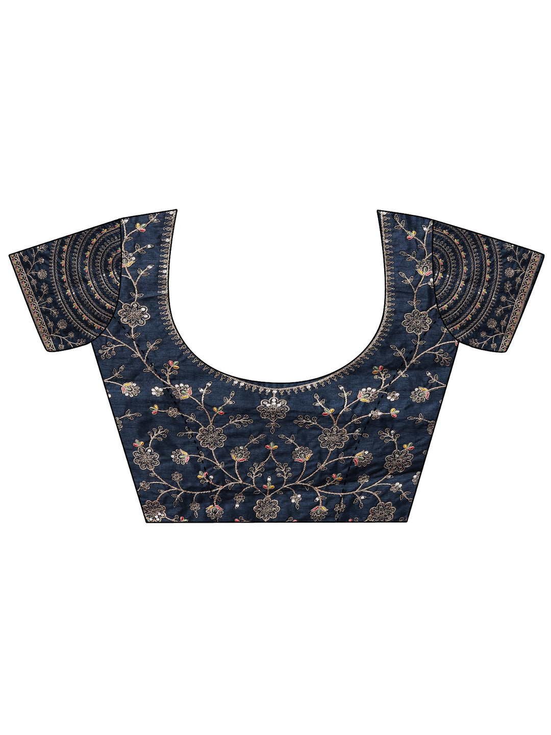  Green Solid Silk Blend Saree With Unstitched Blouse Piece 