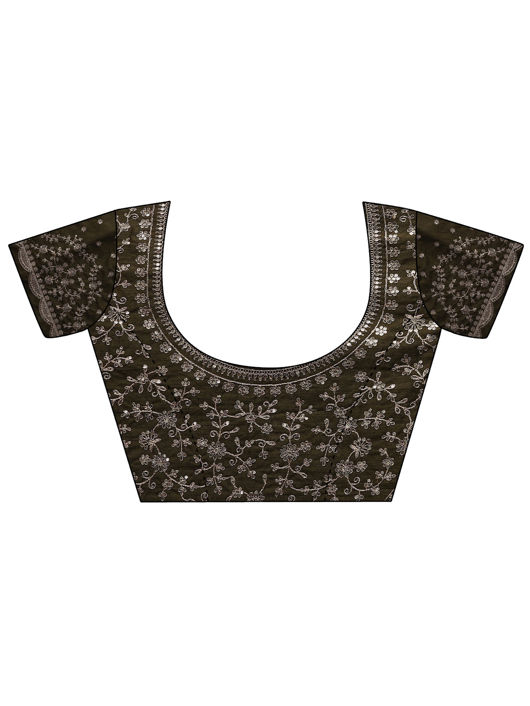  Yellow Striped Embellished Silk Blend Saree With Unstitched Blouse Piece 