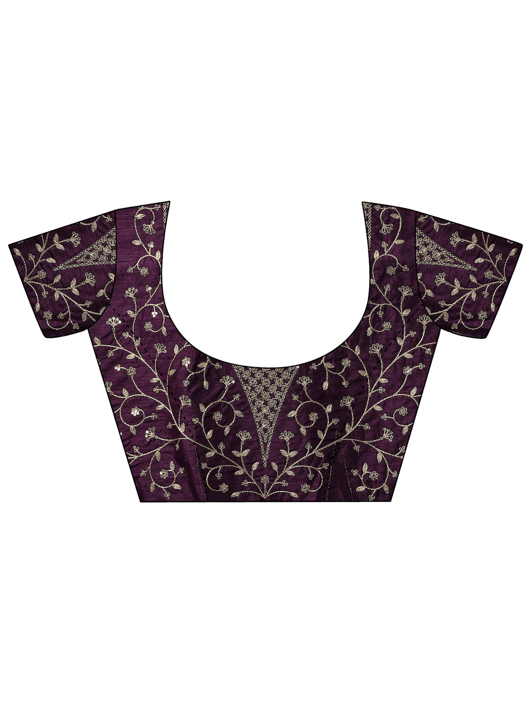  Lavender Solid Silk Blend Saree With Unstitched Blouse Piece 