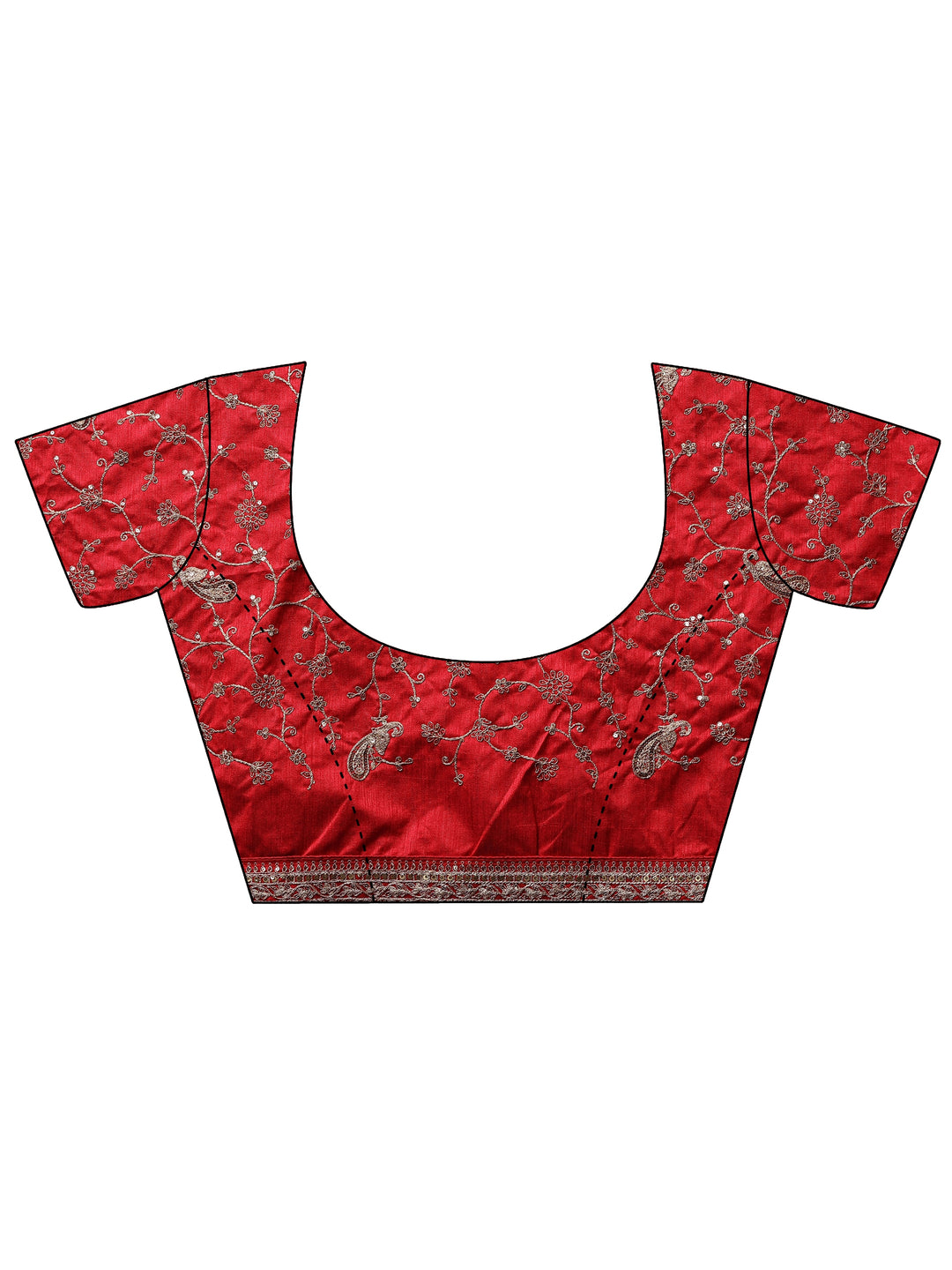  Pink Striped Embellished Silk Blend Saree With Unstitched Blouse Piece 