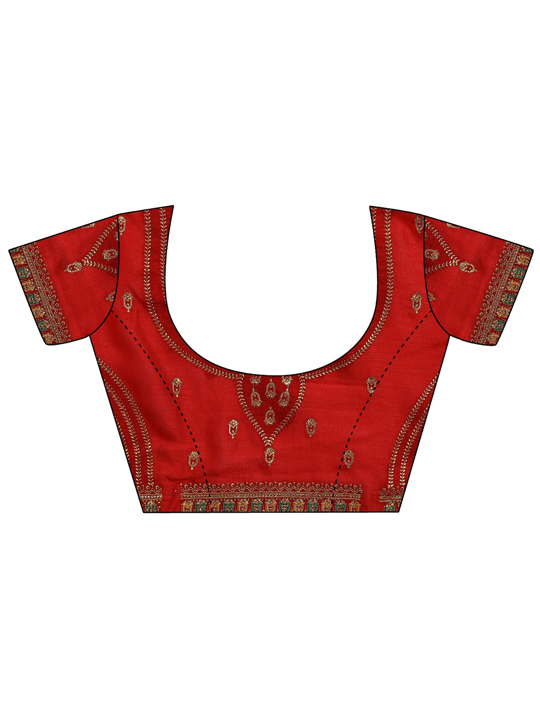  Mustard Embellished Silk Blend Saree With Unstitched Blouse Piece 