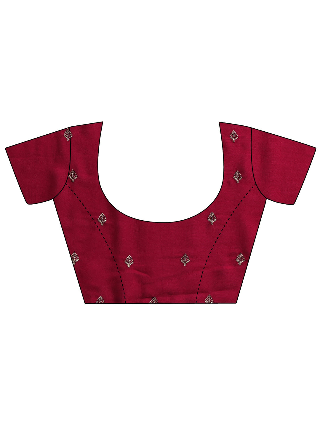  Green Embellished Silk Blend Saree With Unstitched Blouse Piece 