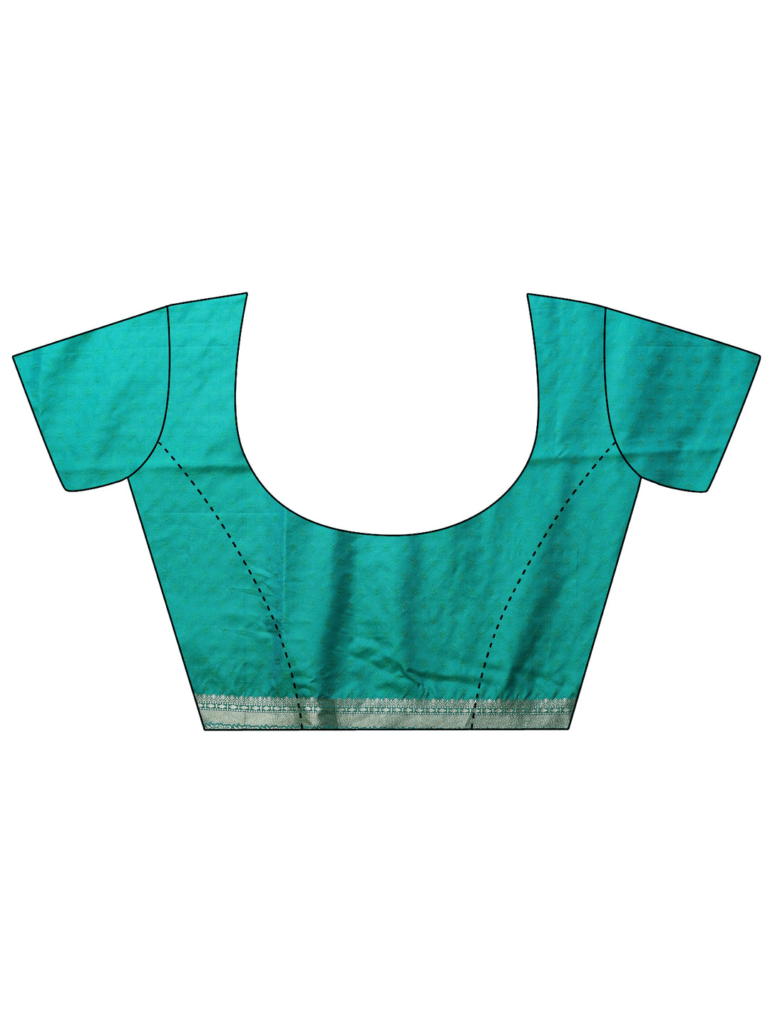  Green Woven Design Silk Blend Saree With Unstitched Blouse Piece 