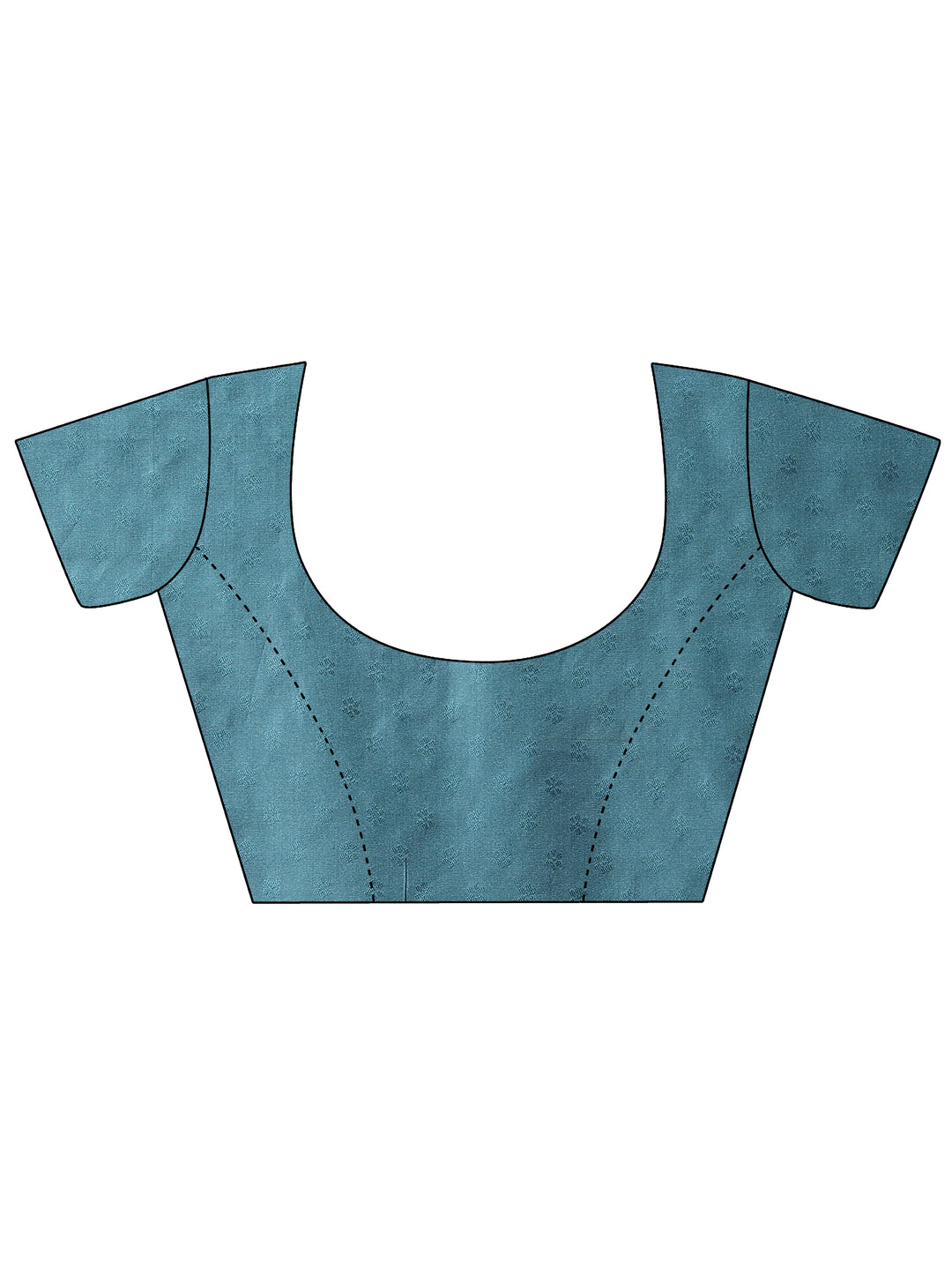  Blue Woven Design Silk Blend Saree With Unstitched Blouse Piece 