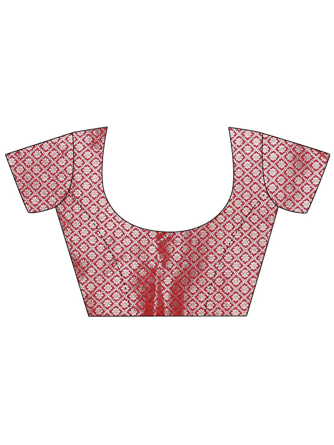  Mustard Geometric Woven Design Silk Blend Saree With Unstitched Blouse Piece 