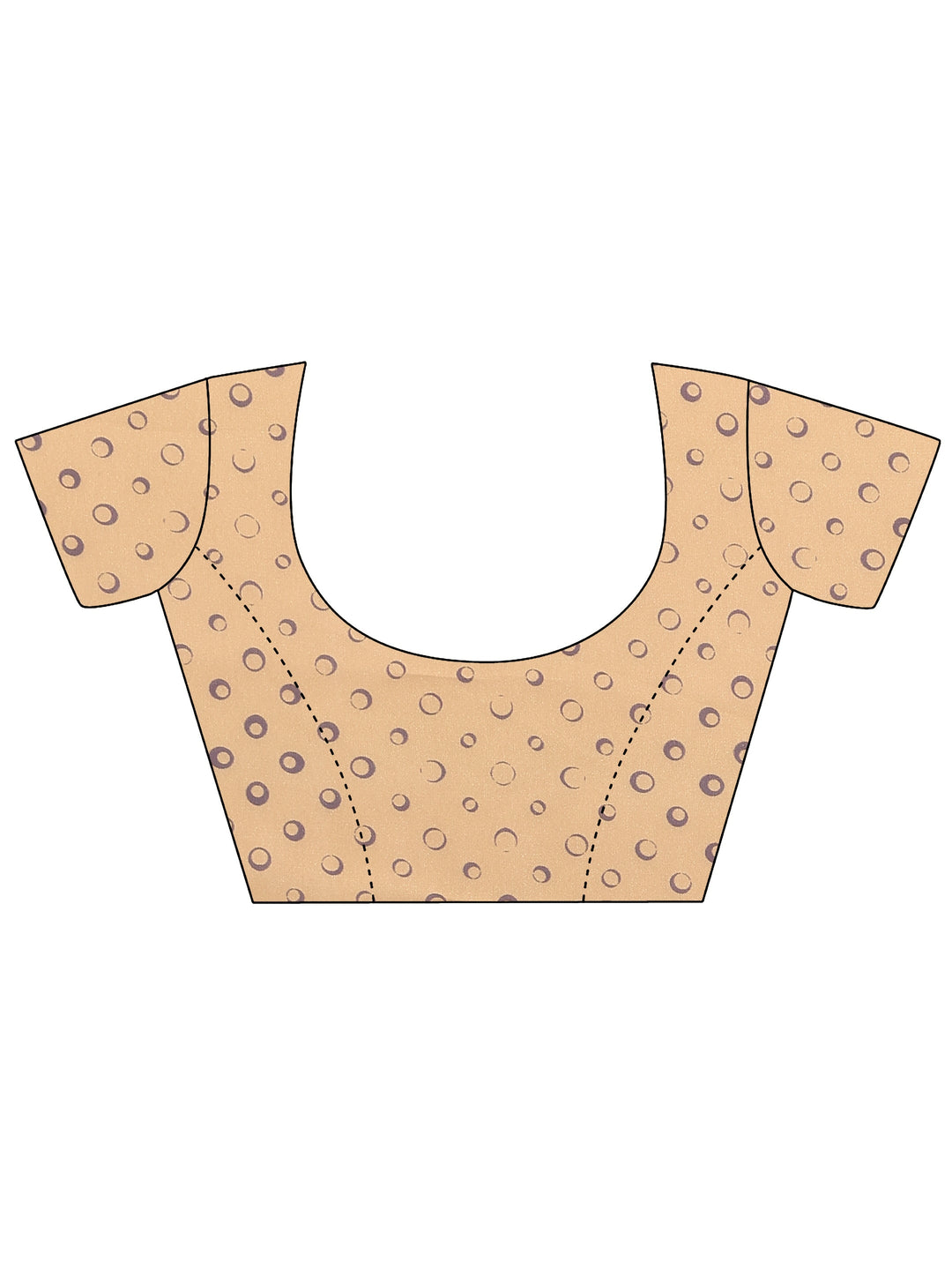  Lavender Printed Georgette Saree With Unstitched Blouse Piece 