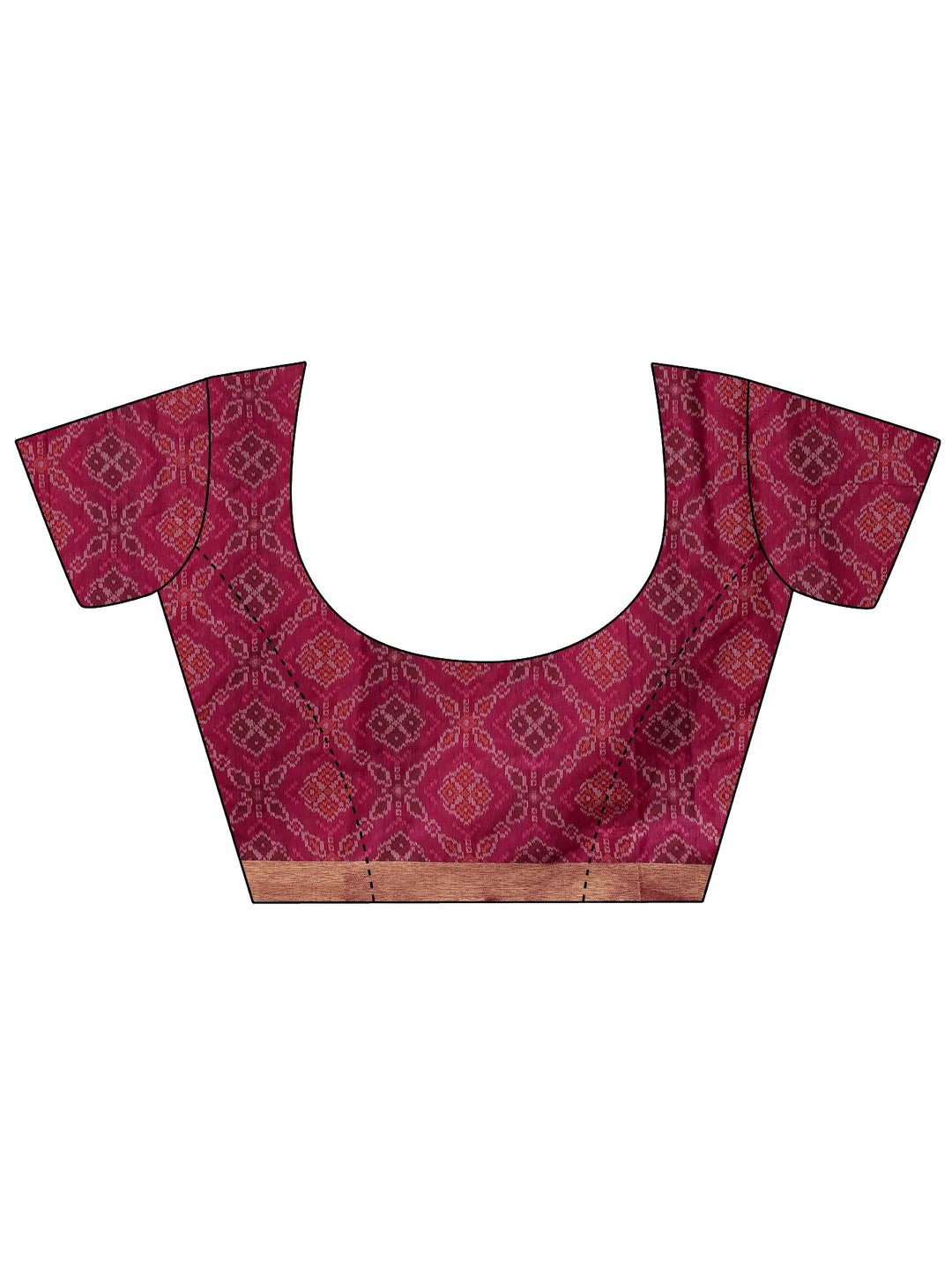  Pink Woven Design Banarsi Silk Blend Saree With Unstitched Blouse Piece 