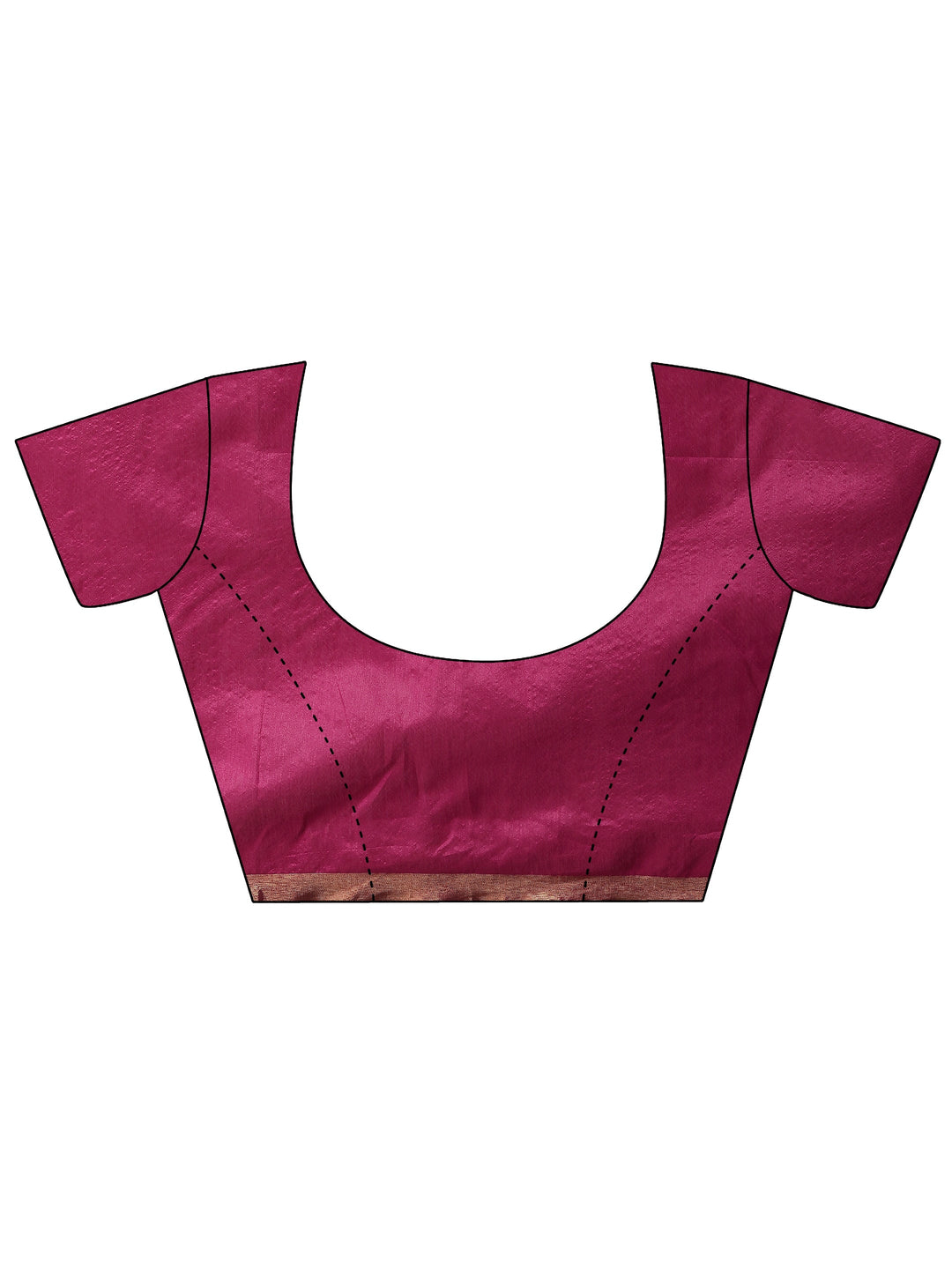  Pink Woven Design Silk Blend Saree With Unstitched Blouse Piece 
