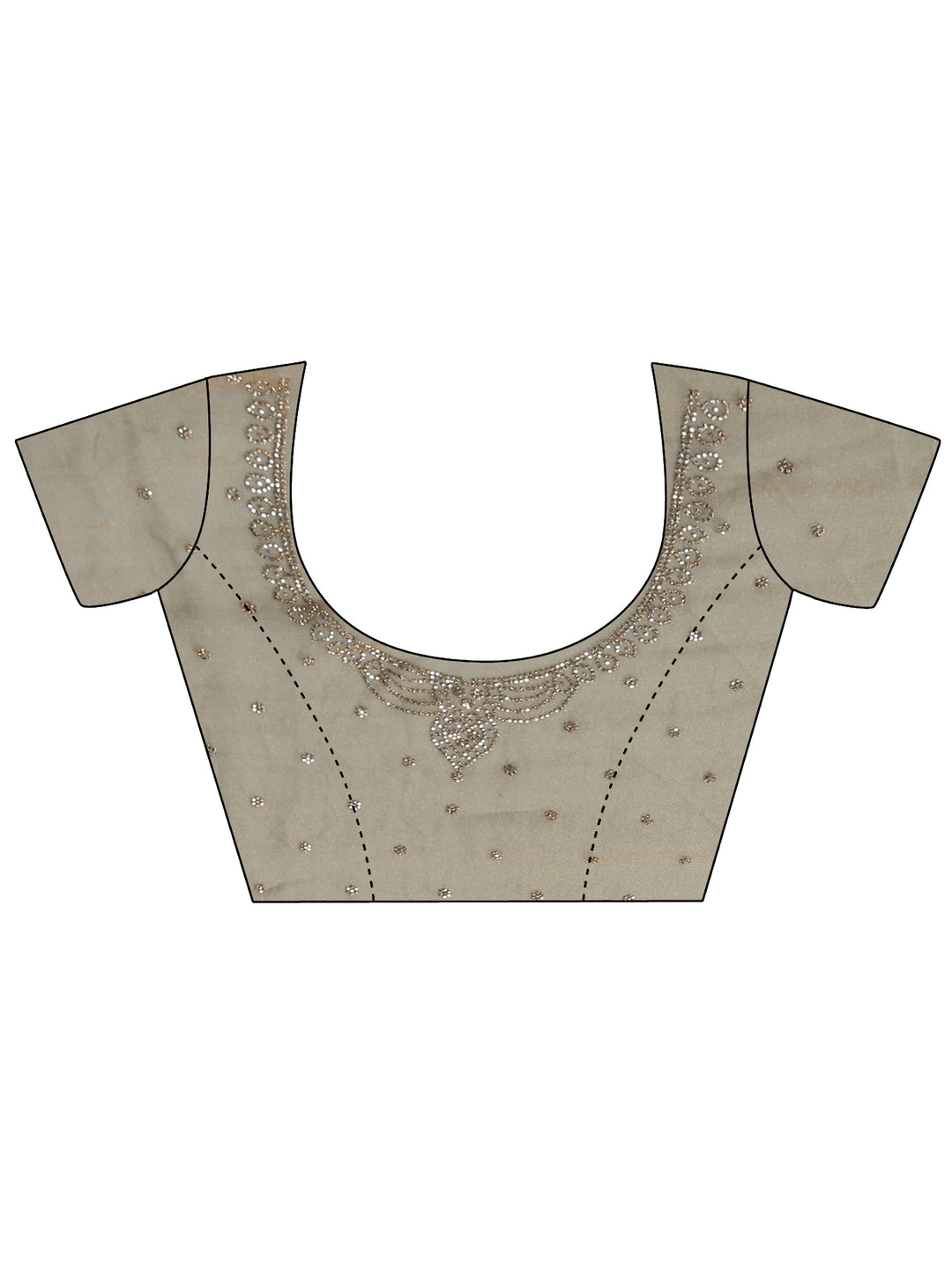  Green Solid Silk Blend Saree With Unstitched Blouse Piece 