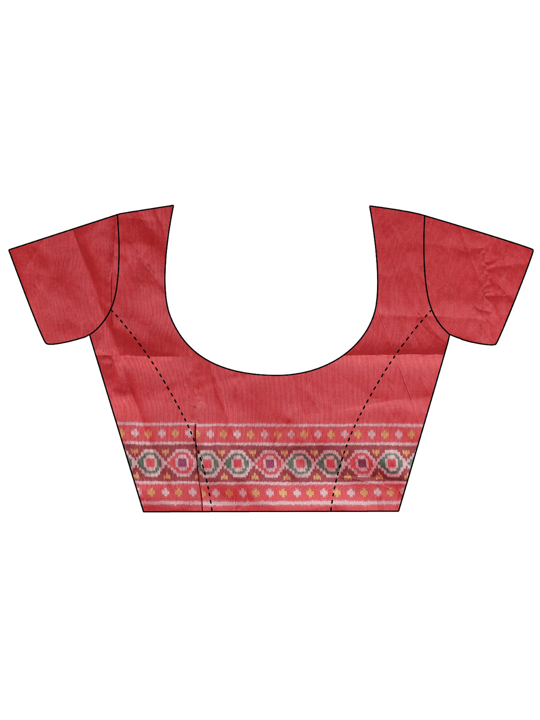  Green Printed Silk Blend Saree With Unstitched Blouse Piece 