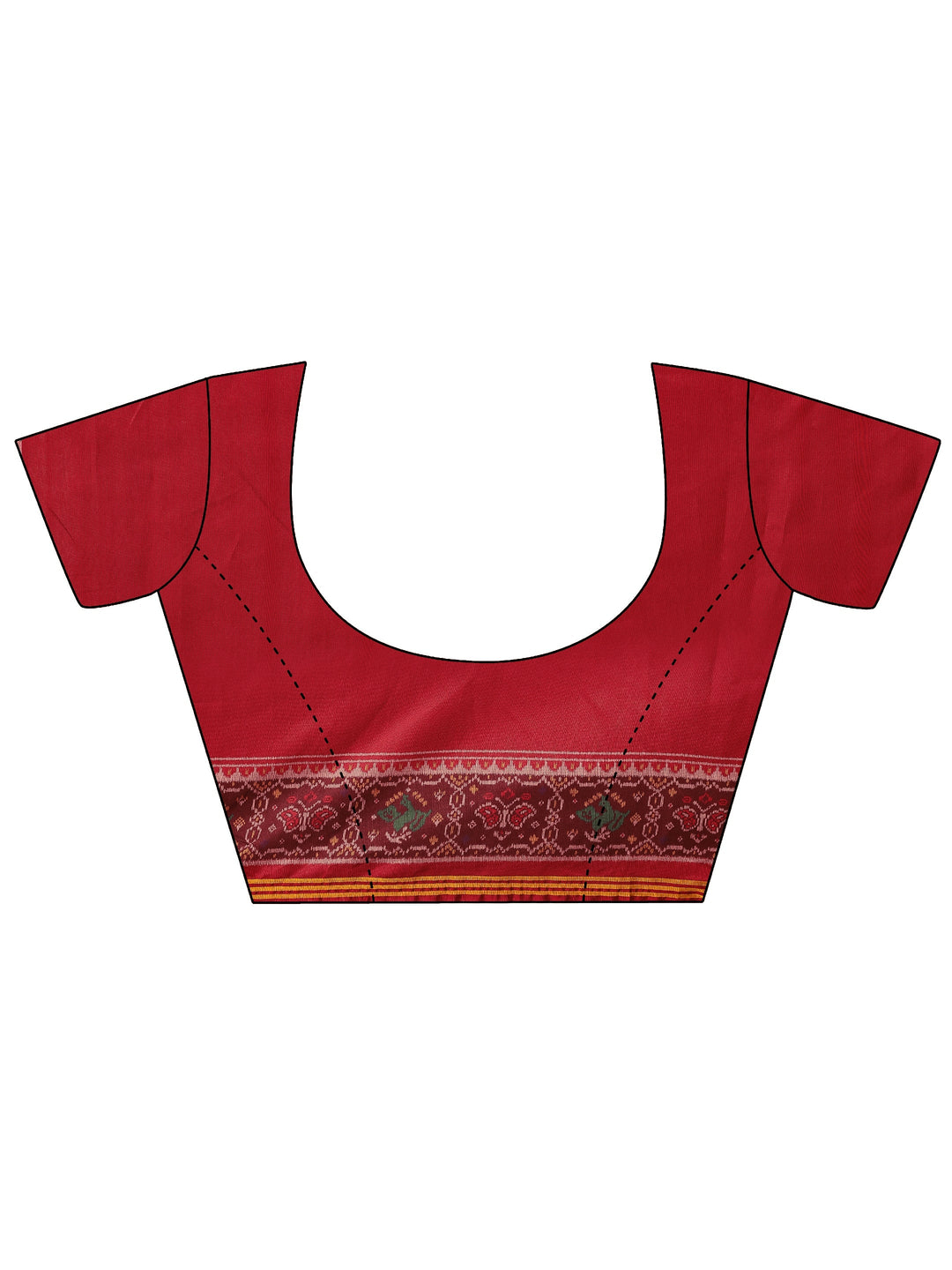  Mustard Printed Silk Blend Saree With Unstitched Blouse Piece 