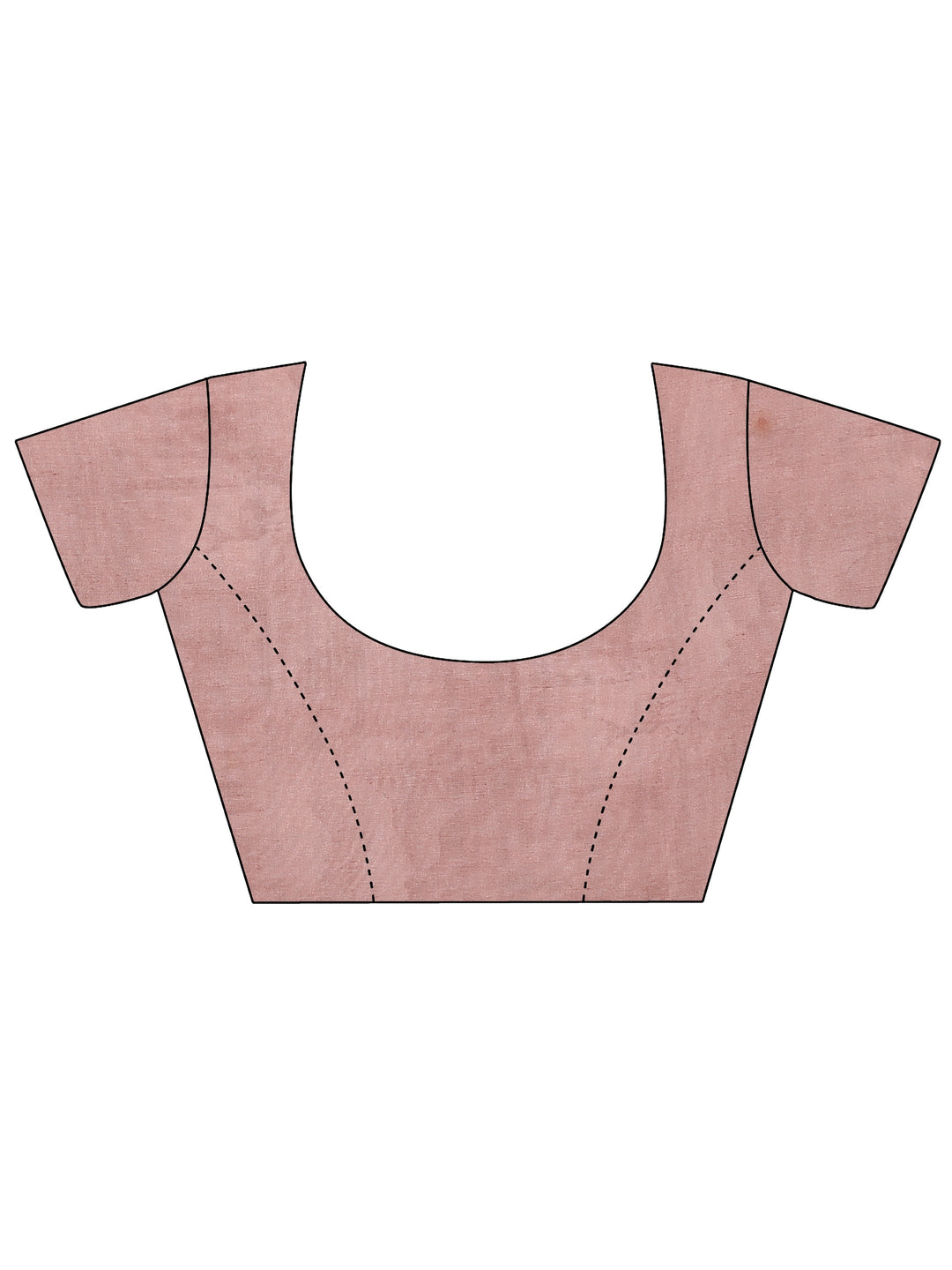  Pink Tribal Printed Silk Blend Saree With Unstitched Blouse Piece 