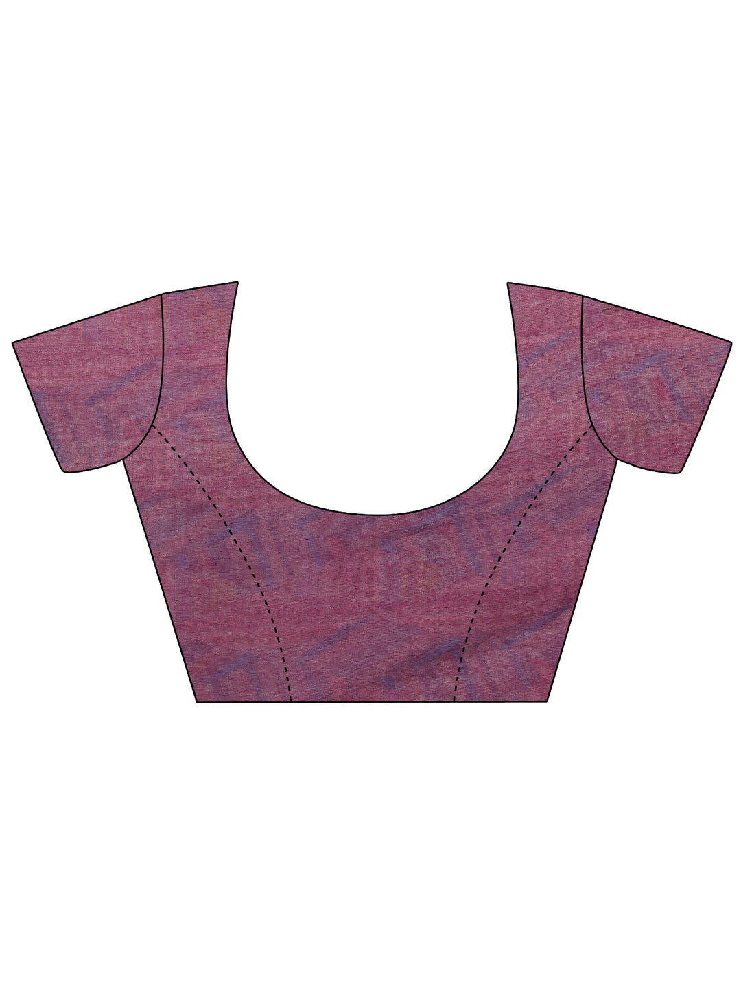  Multi Geometric Printed Silk Blend Saree With Unstitched Blouse Piece 