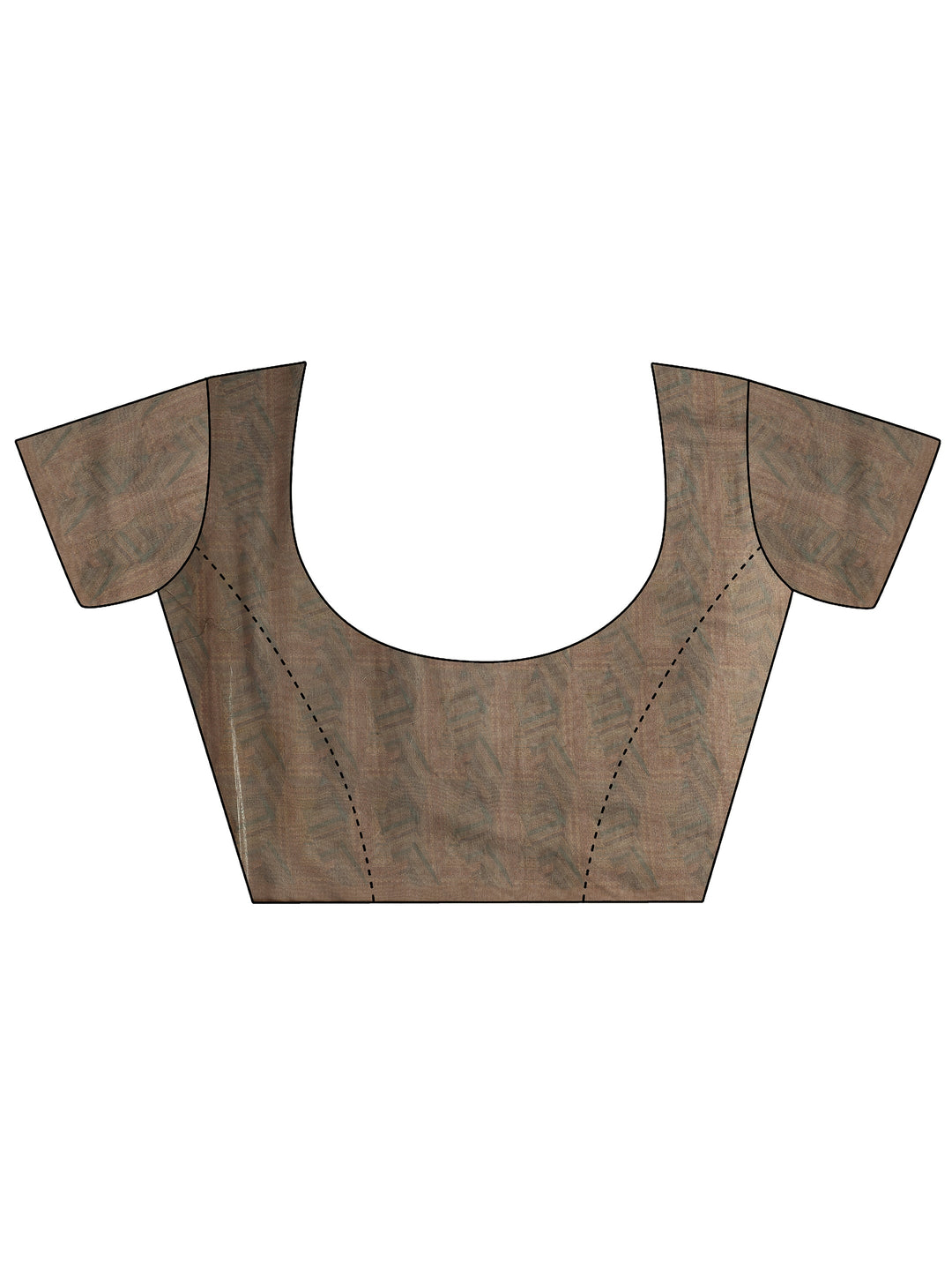  Green Geometric Printed Silk Blend Saree With Unstitched Blouse Piece 