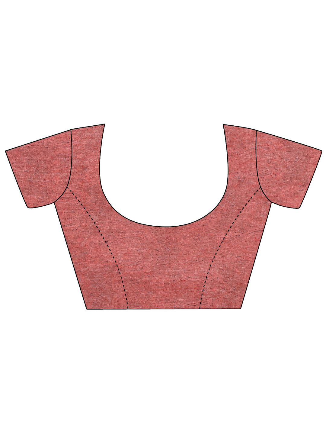  Multi Paisley Printed Silk Blend Saree With Unstitched Blouse Piece 