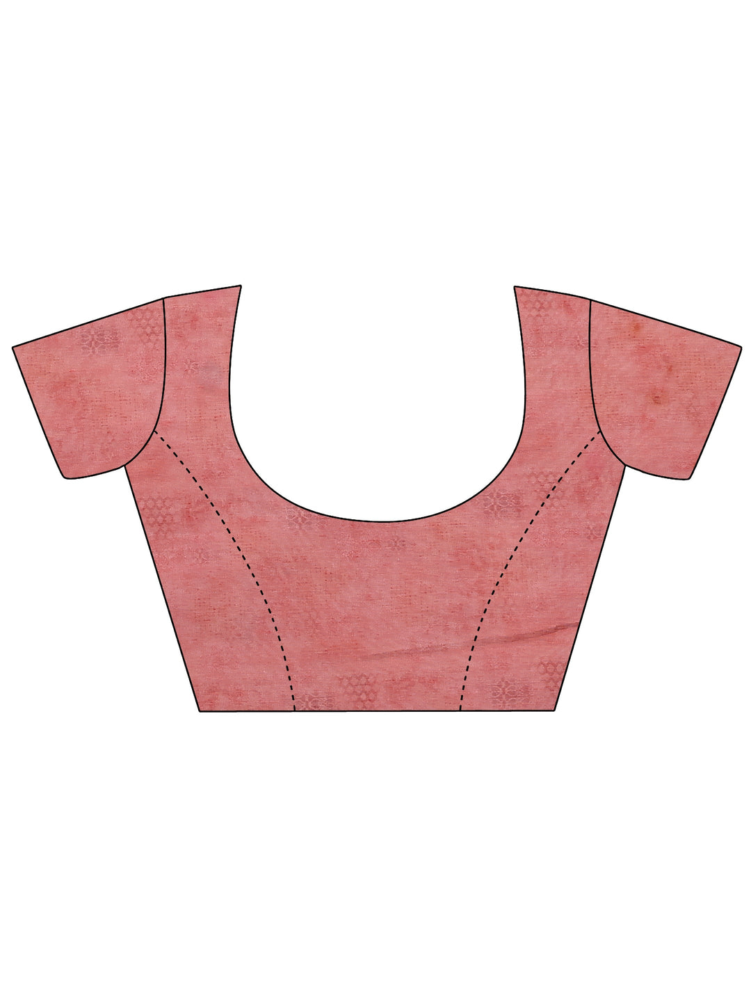  Pink Printed Silk Blend Saree With Unstitched Blouse Piece 