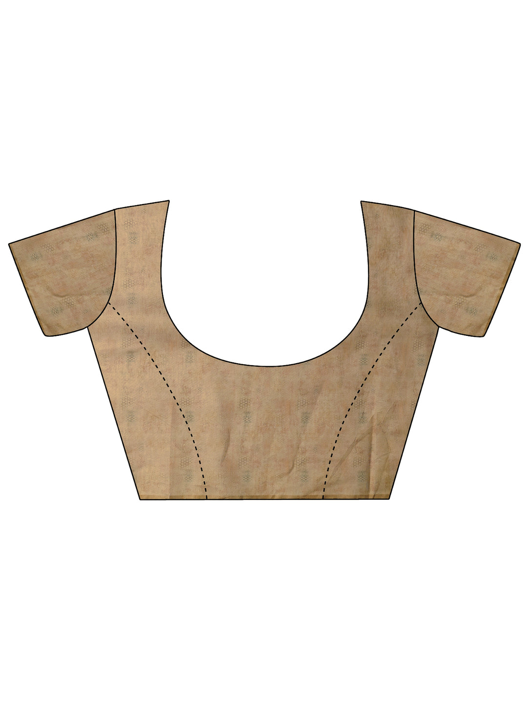  Brown Printed Silk Blend Sarees With Unstitched Blouse Piece 