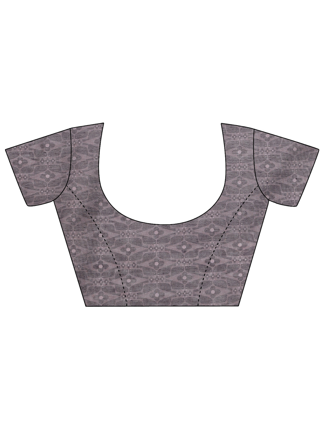  Mauve Tribal Printed Sarees With Unstitched Blouse Piece 