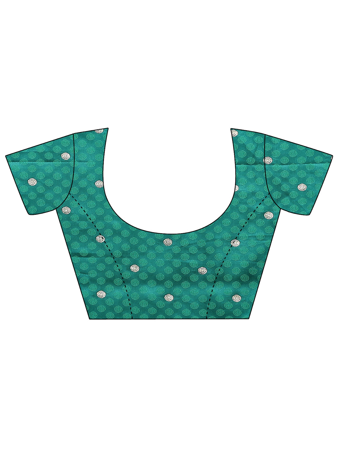  Green Woven Design Silk Blend Sarees With Unstitched Blouse Piece 