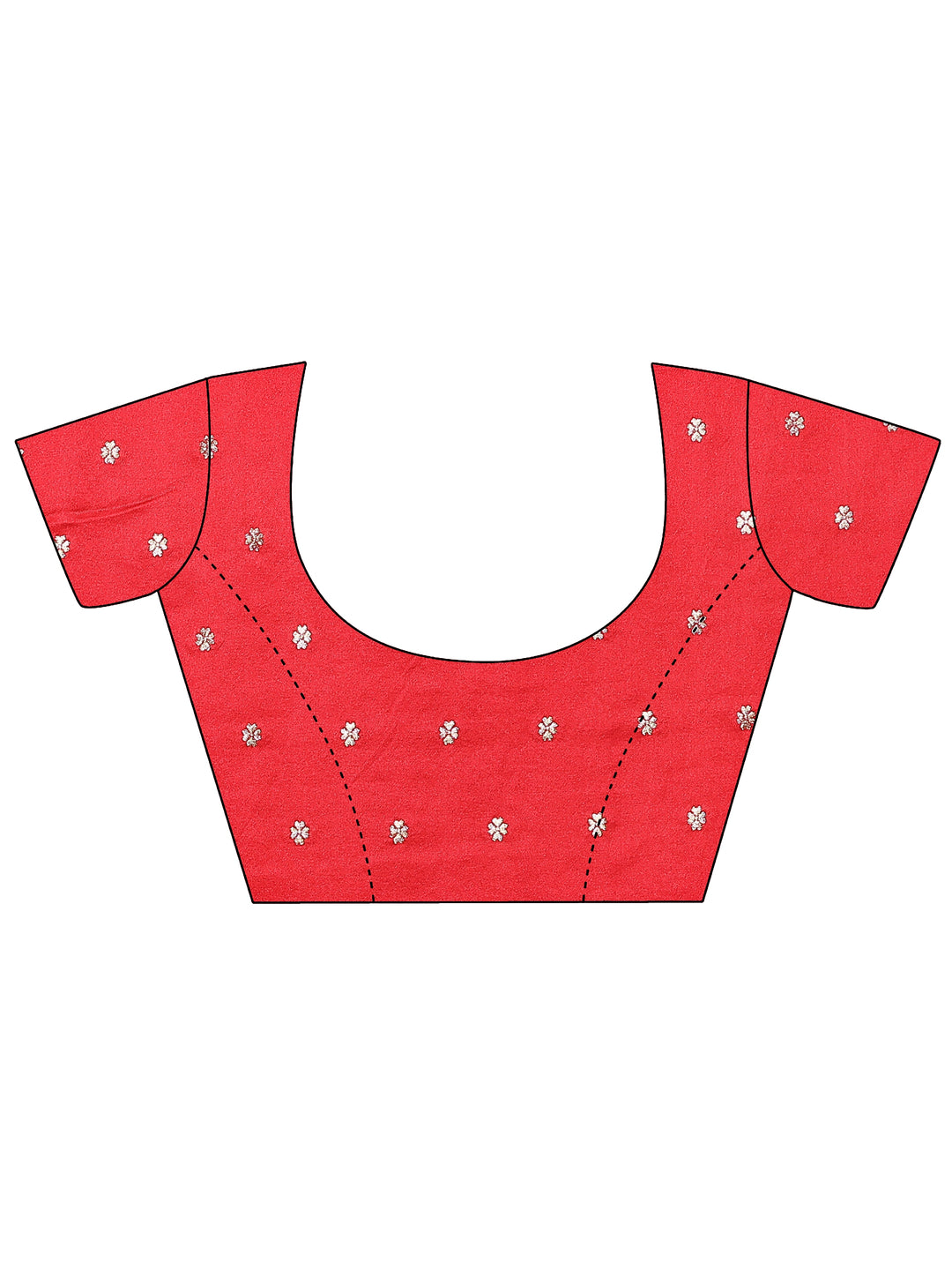  Cream Woven Design Silk Blend Sarees With Unstitched Blouse Piece 