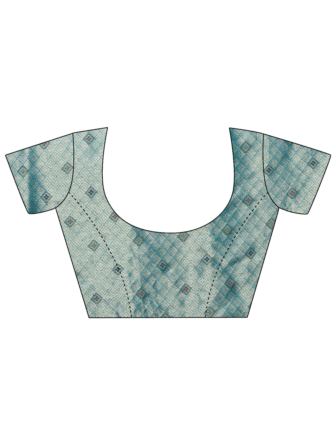  Olive Woven Design Silk Blend Sarees With Unstitched Blouse Piece 