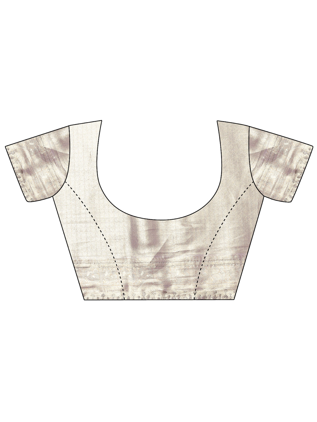  Lavender Woven Design Silk Blend Sarees With Unstitched Blouse Piece 