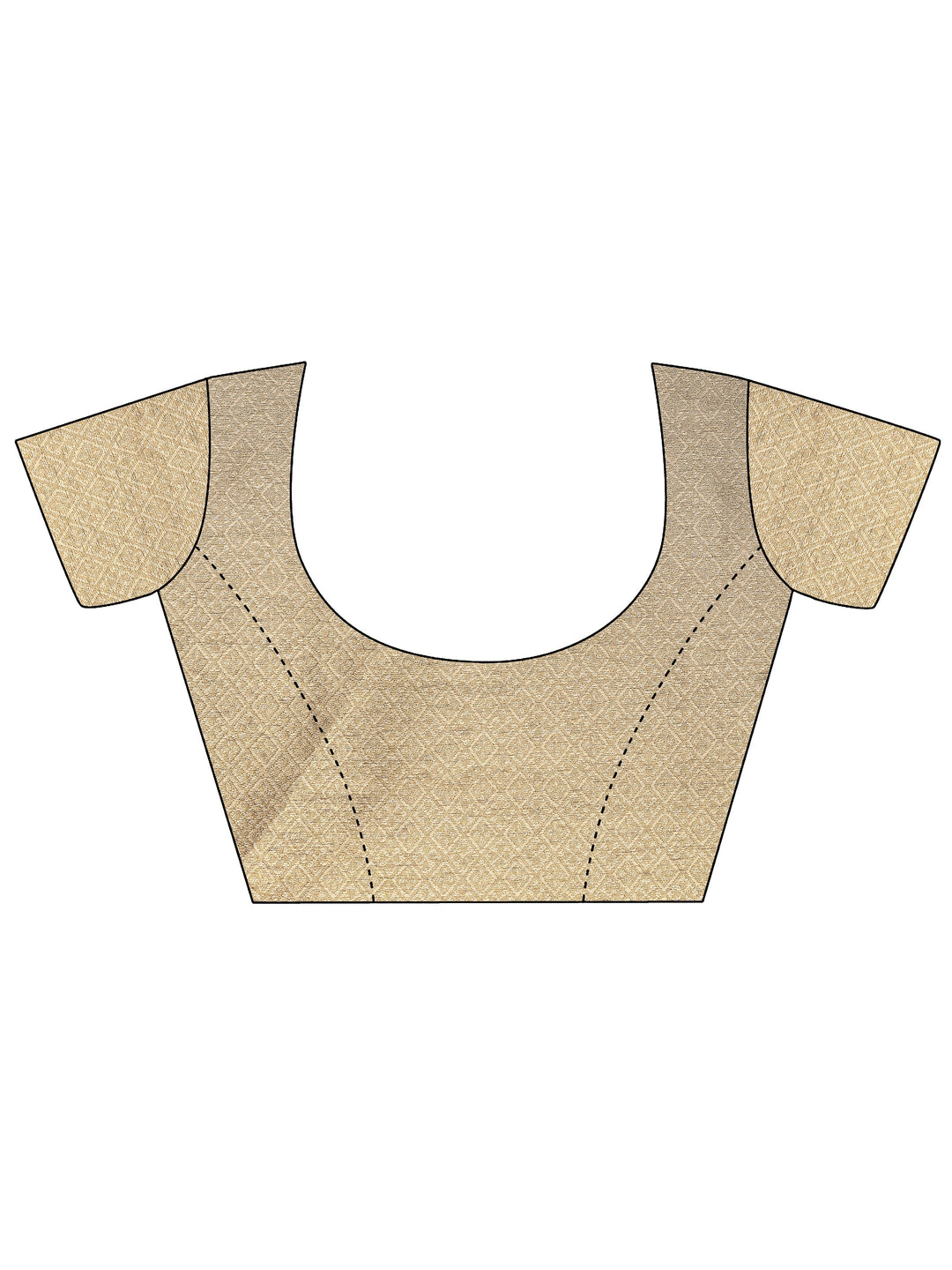  Gold Woven Design Silk Blend Sarees With Unstitched Blouse Piece 