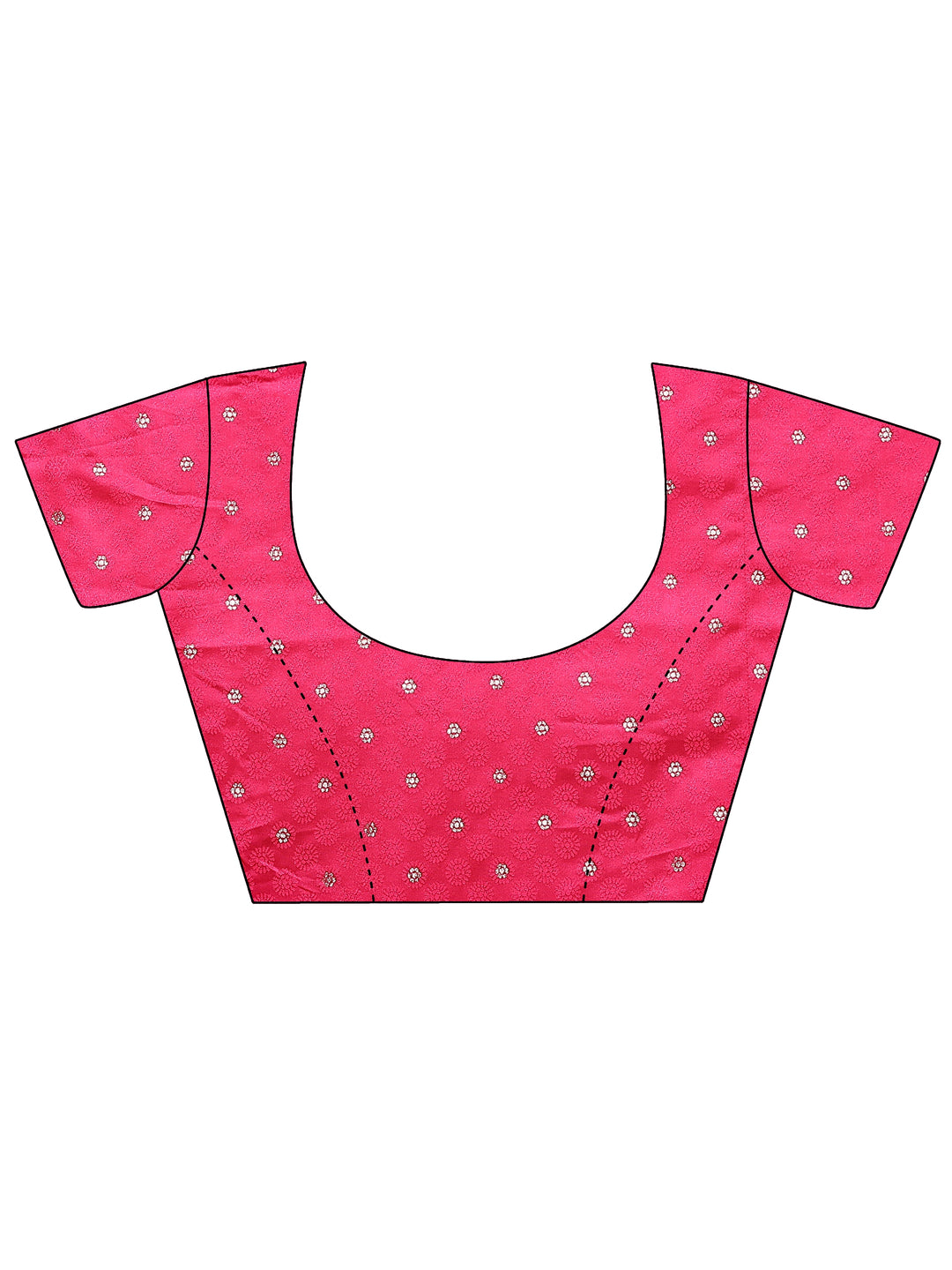  Pink Woven Design Silk Blend Sarees With Unstitched Blouse Piece 