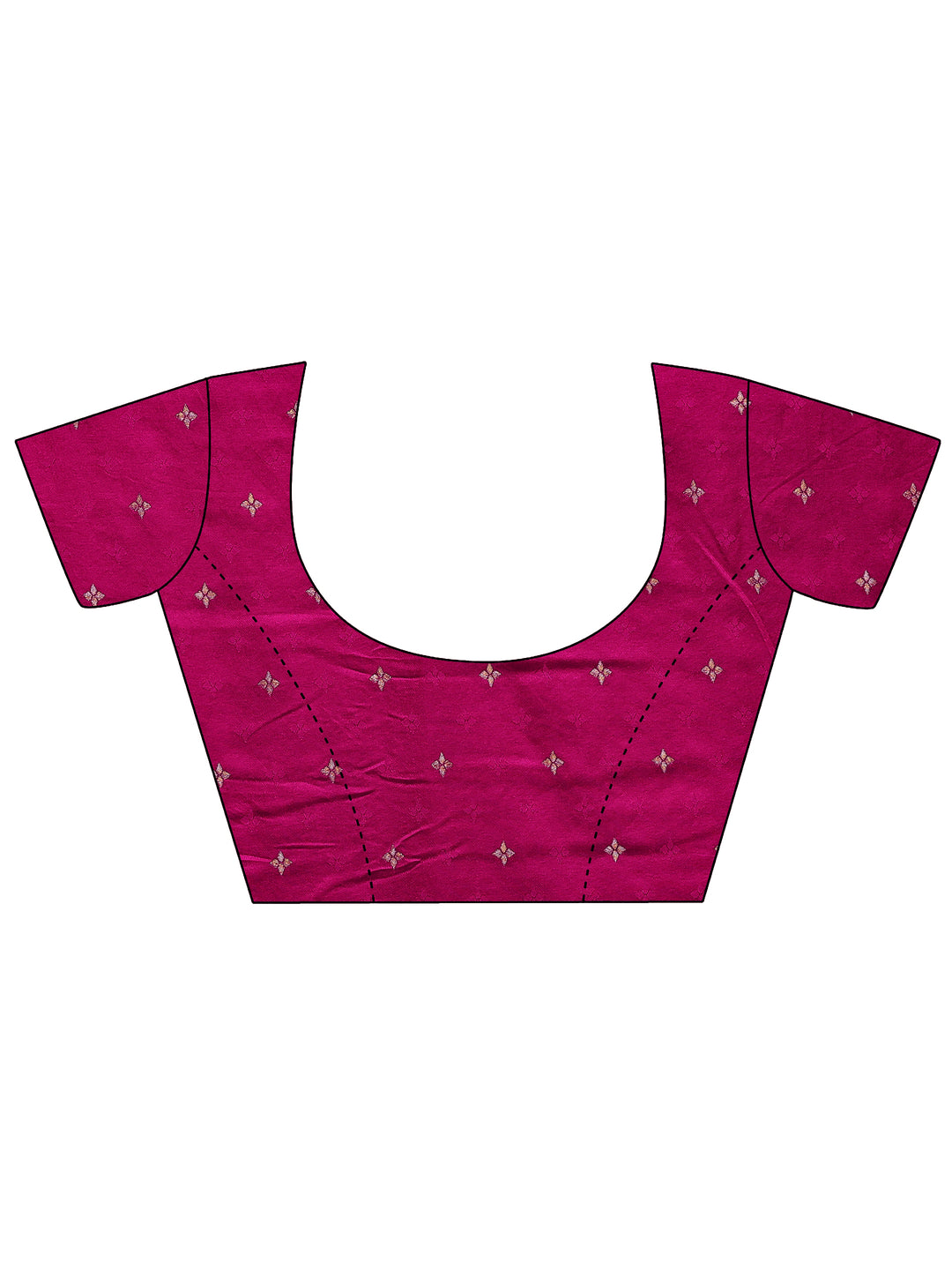  Cream Woven Design Silk Blend Sarees With Unstitched Blouse Piece 