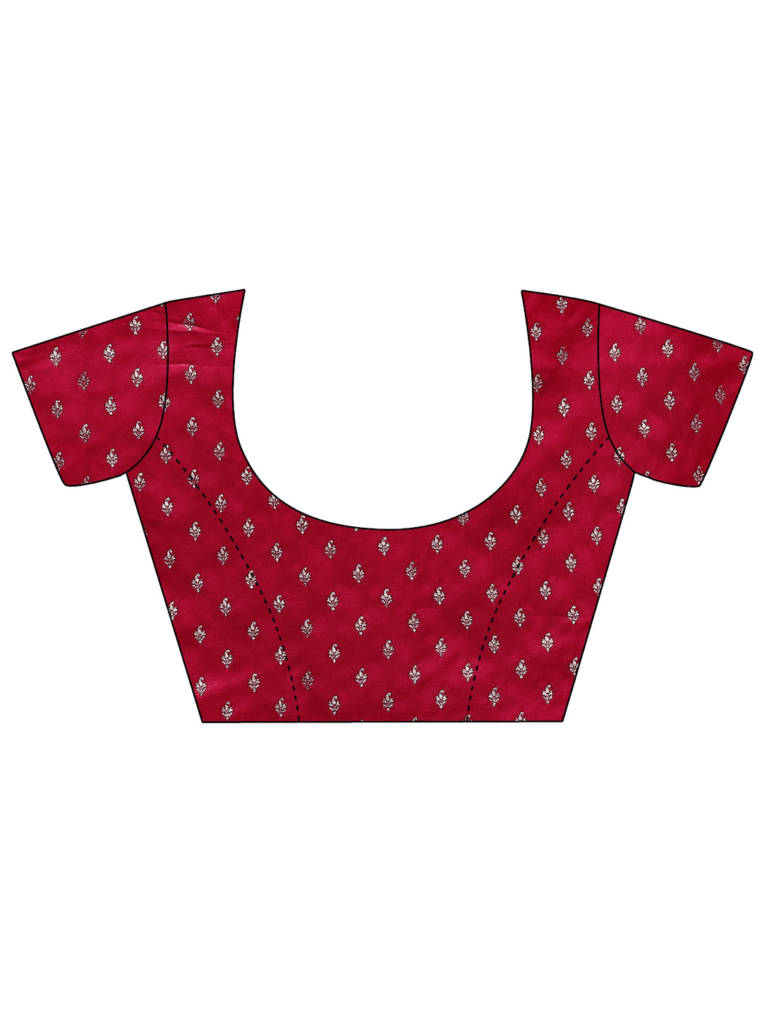  Red Woven Design Silk Blend Sarees With Unstitched Blouse Piece 