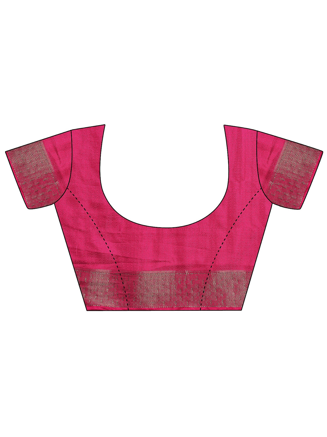  Teal Woven Design Silk Blend Saree With Unstitched Blouse Piece 