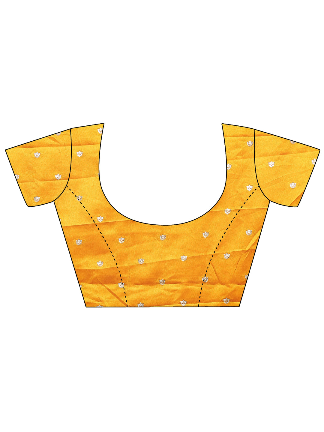  Mustard Woven Design Silk Blend Sarees With Unstitched Blouse Piece 