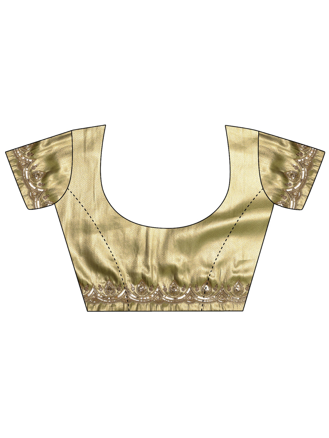  Green Woven Design Silk Blend Sarees With Unstitched Blouse Piece 