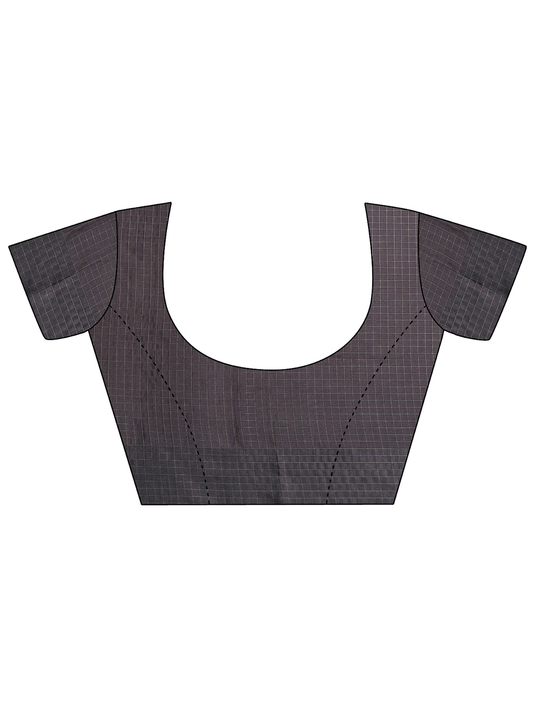  Off White Printed Silk Blend Saree With Unstitched Blouse Piece 